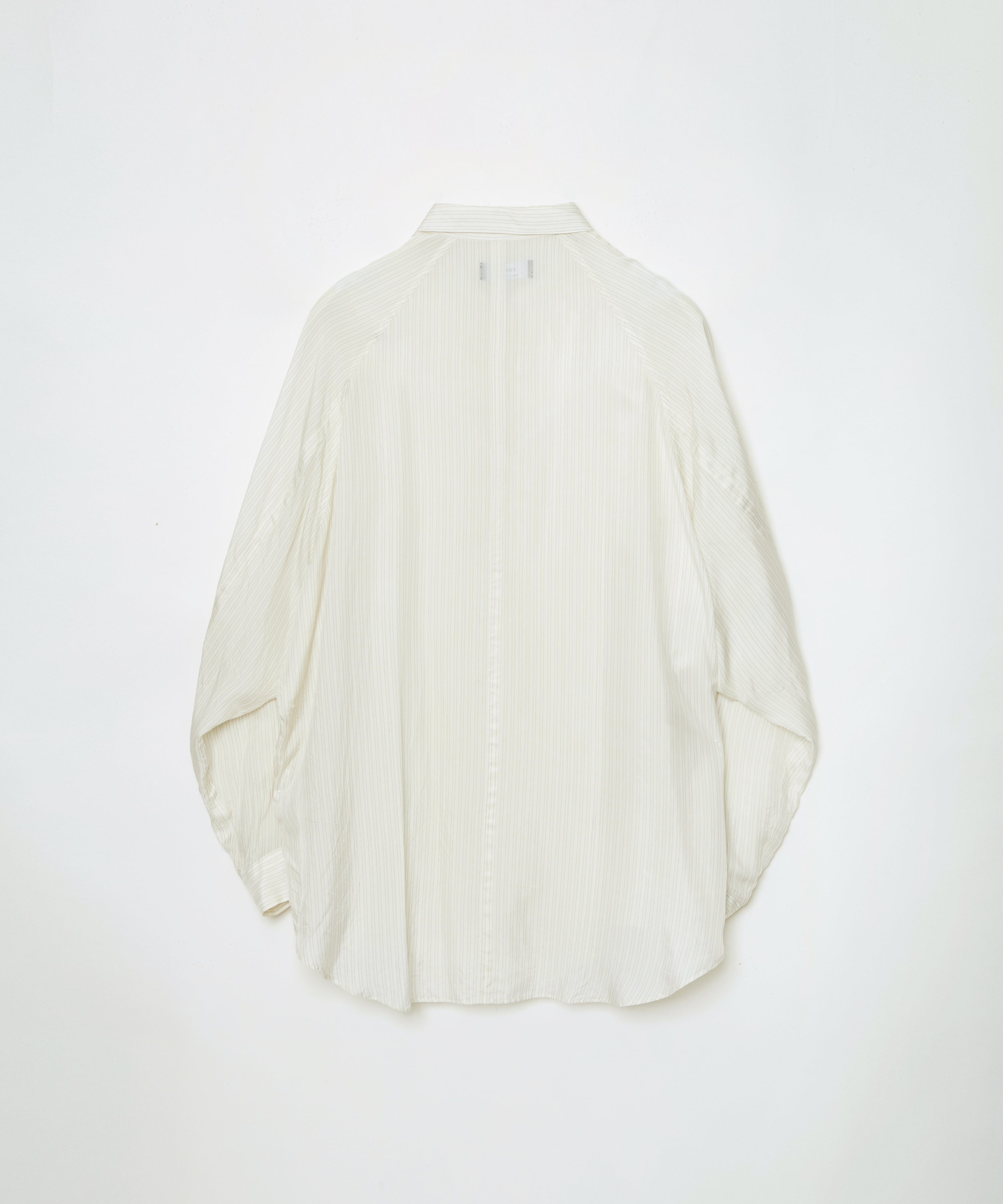 Big Raglan-sleeve Shirt (White Stripe)