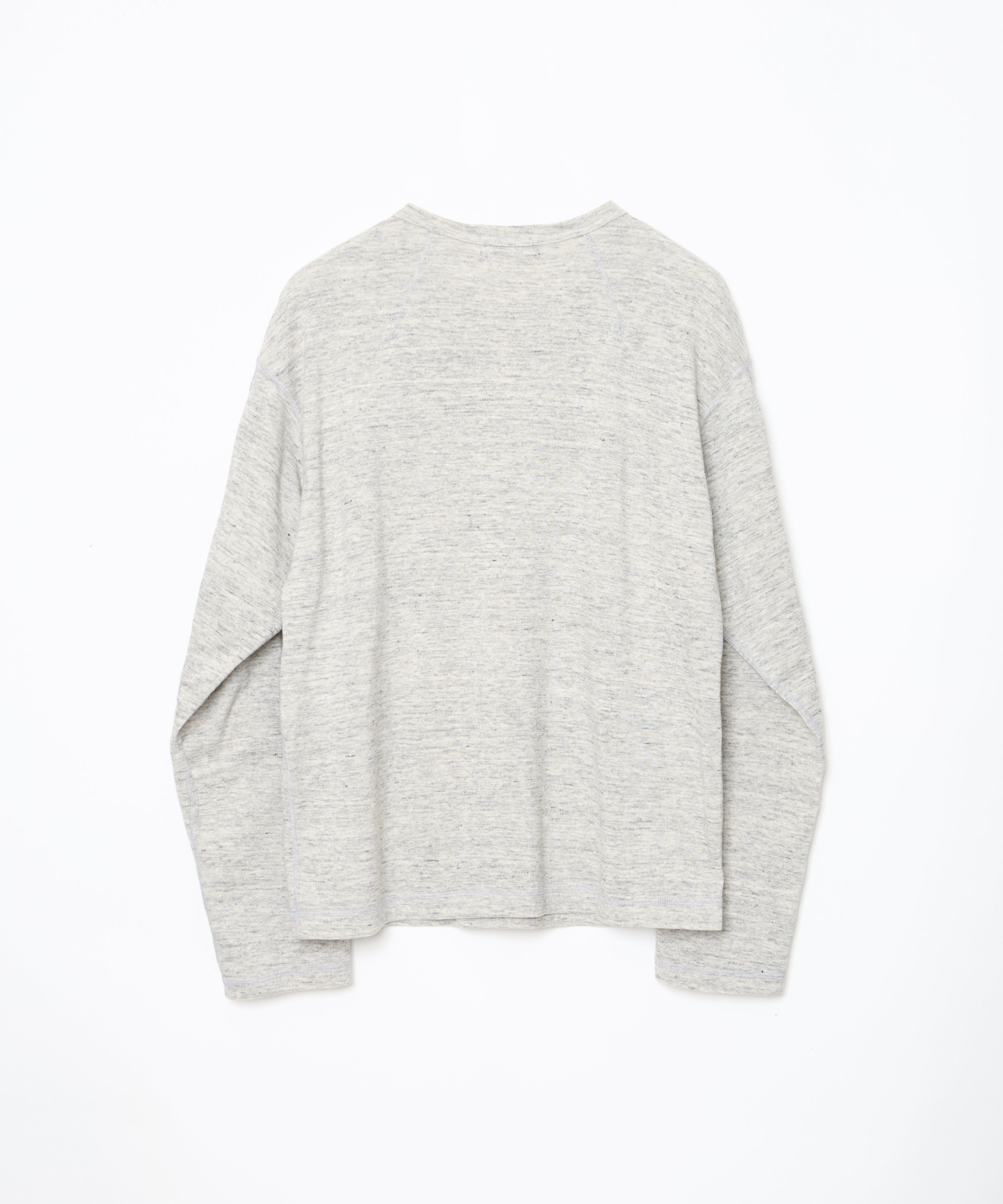 D-shaped Long Sleeve Tee (Top Grey)