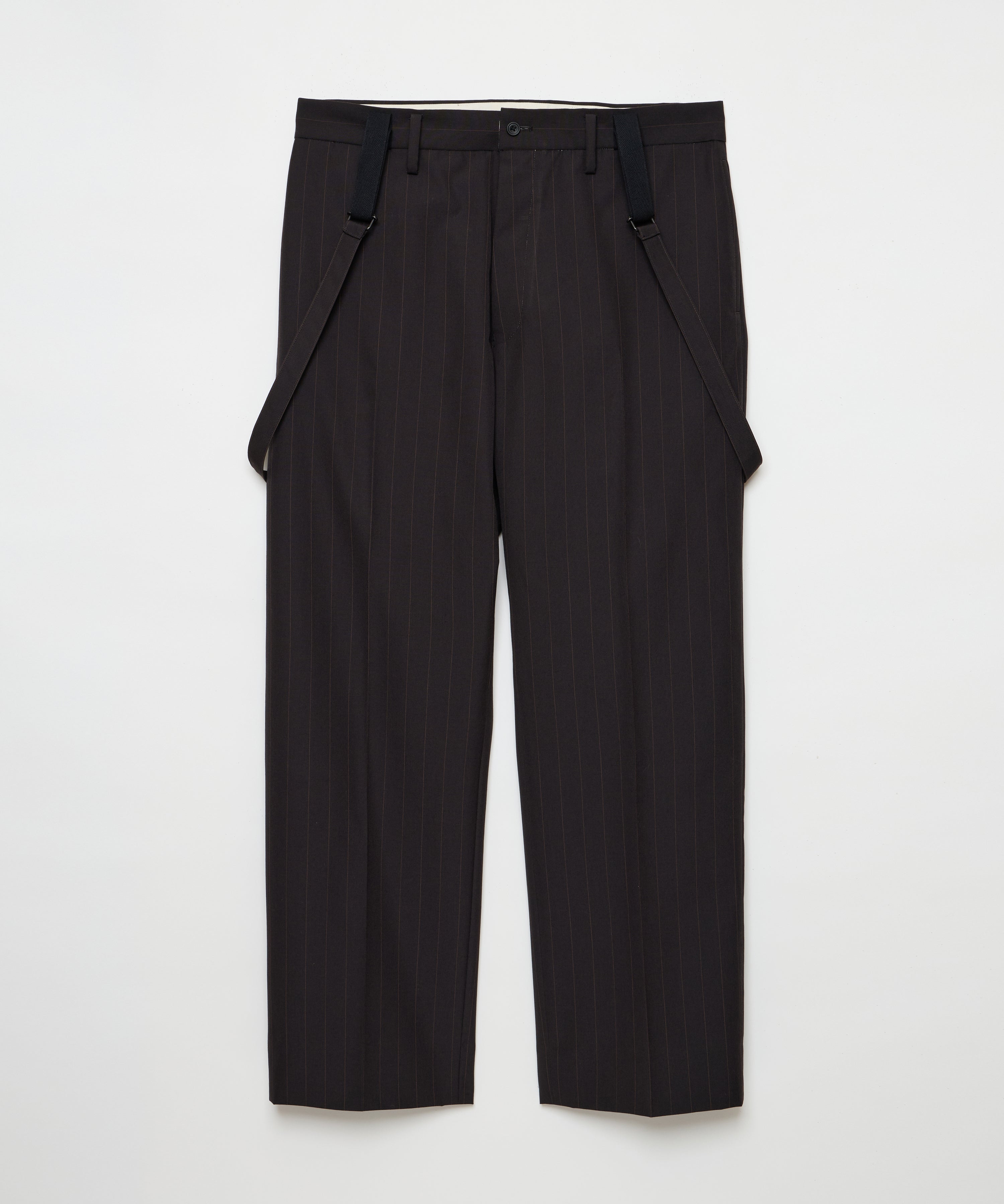 Suspender Trousers (Brown Stripe)