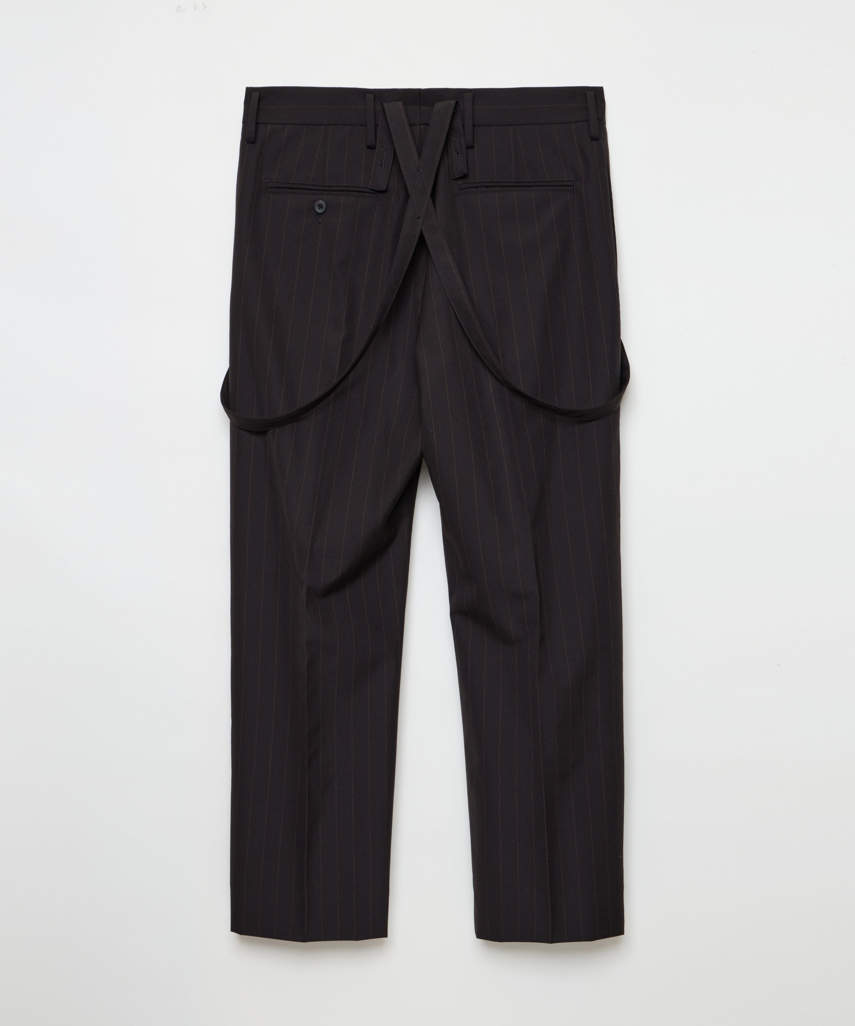 Suspender Trousers (Brown Stripe)