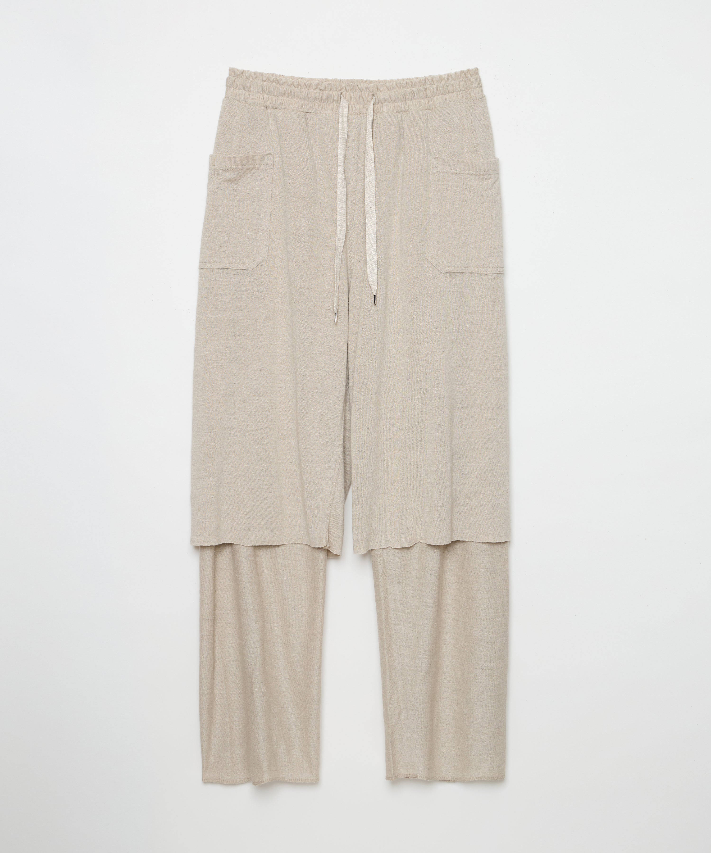 Reversible Layered Pants (Sand Beige)