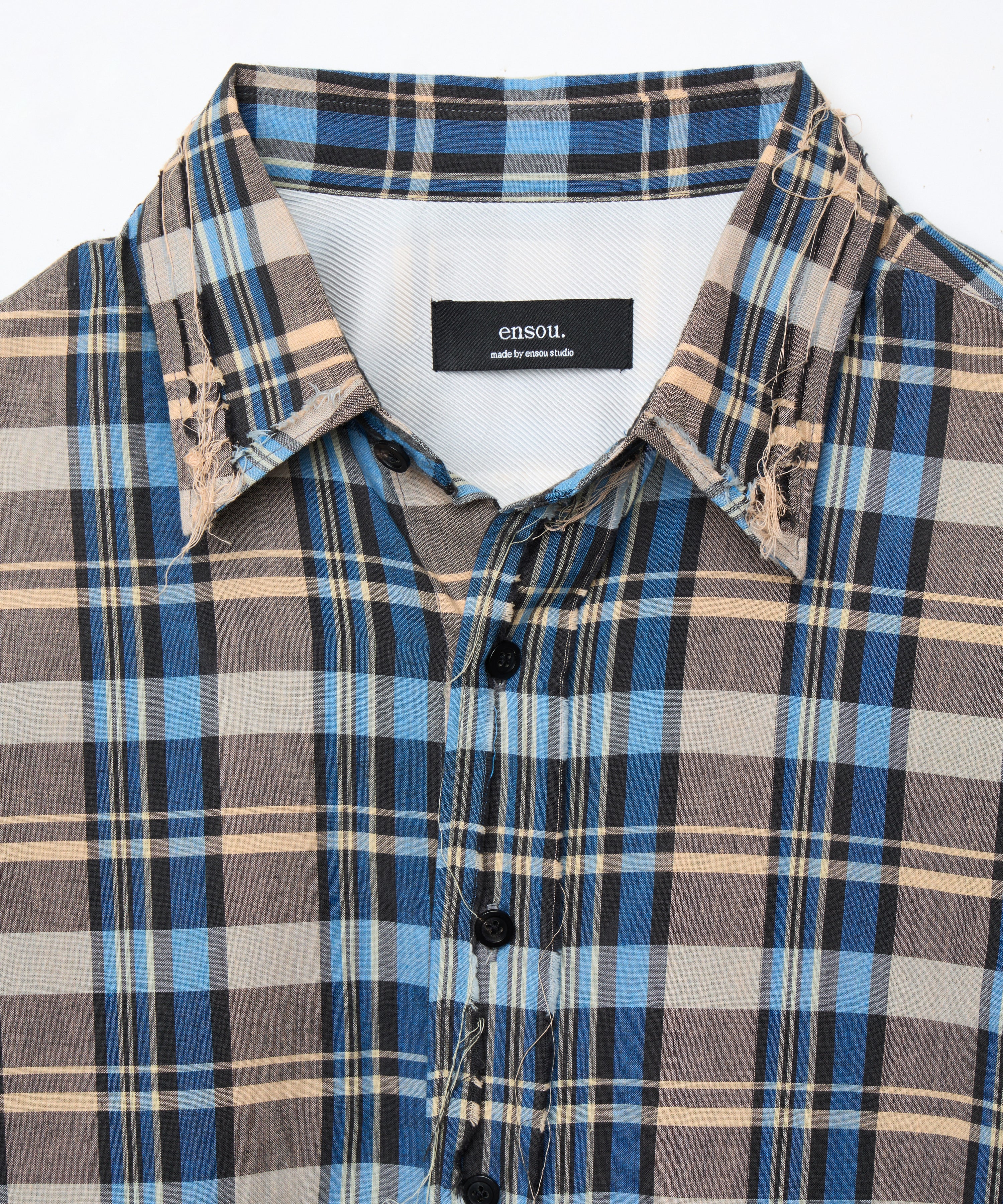 Rough Cut Shirt (Blue Check)