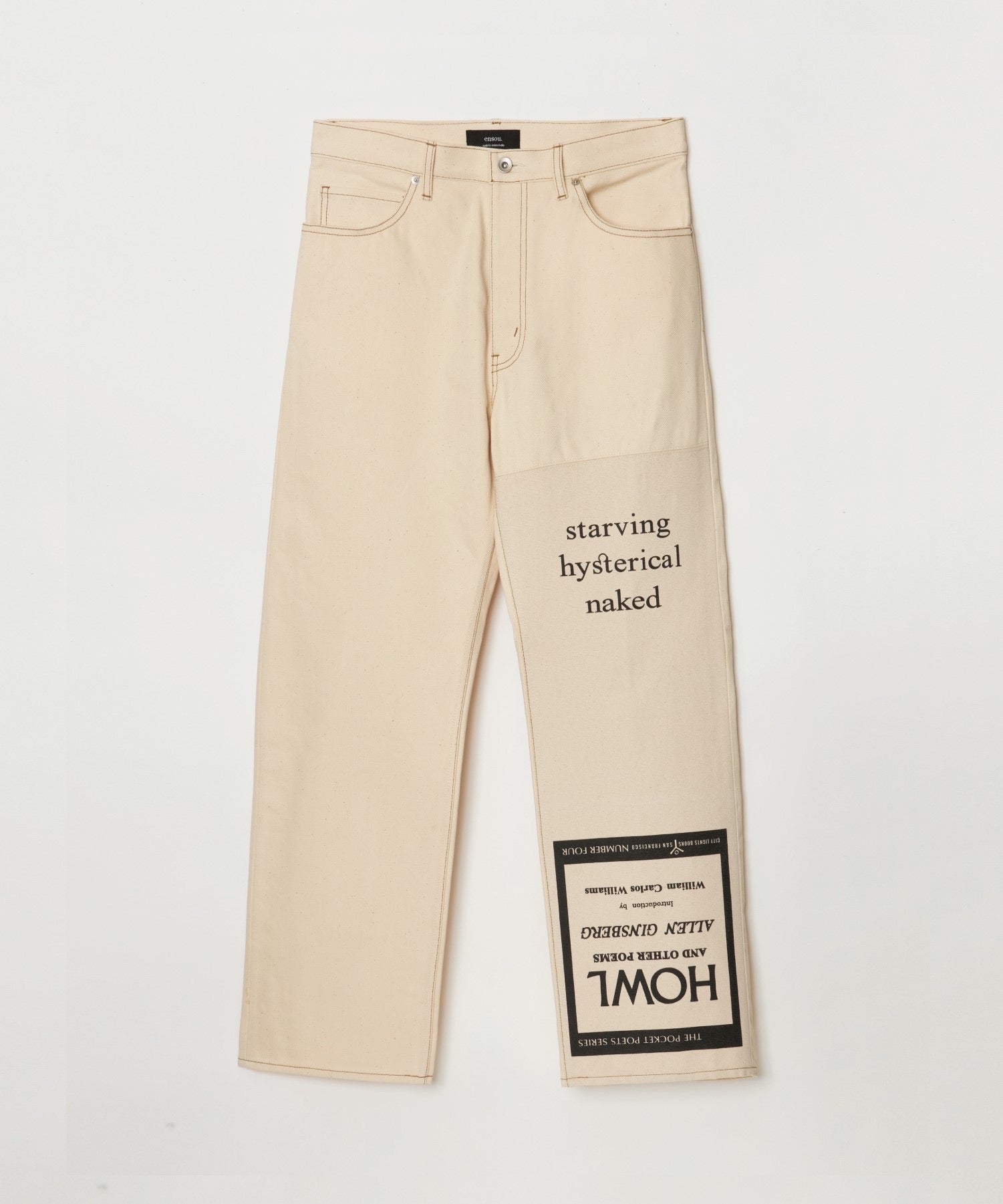 ensou. HOWL Jeans (Ivory) / E00P001