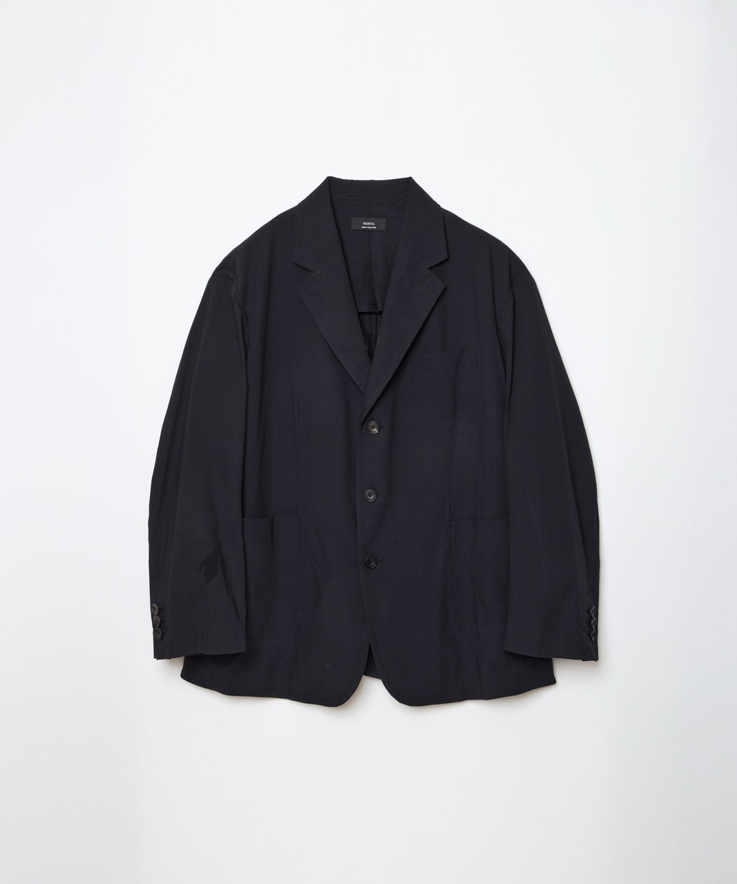 ensou. Hypersized Blazer (Black Stripe) / E14J004
