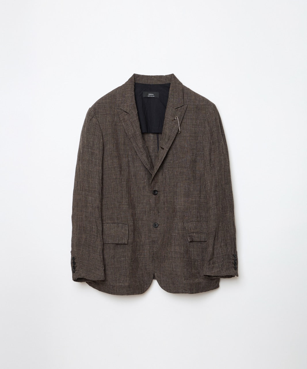 ensou. Peaked Doni's Blazer (Ash Brown) / E14J001