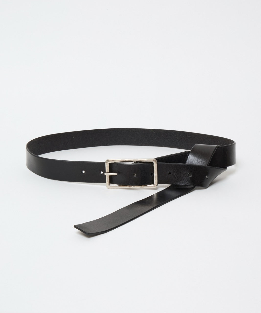 ensou. Square Long Belt (Black) / E14A002