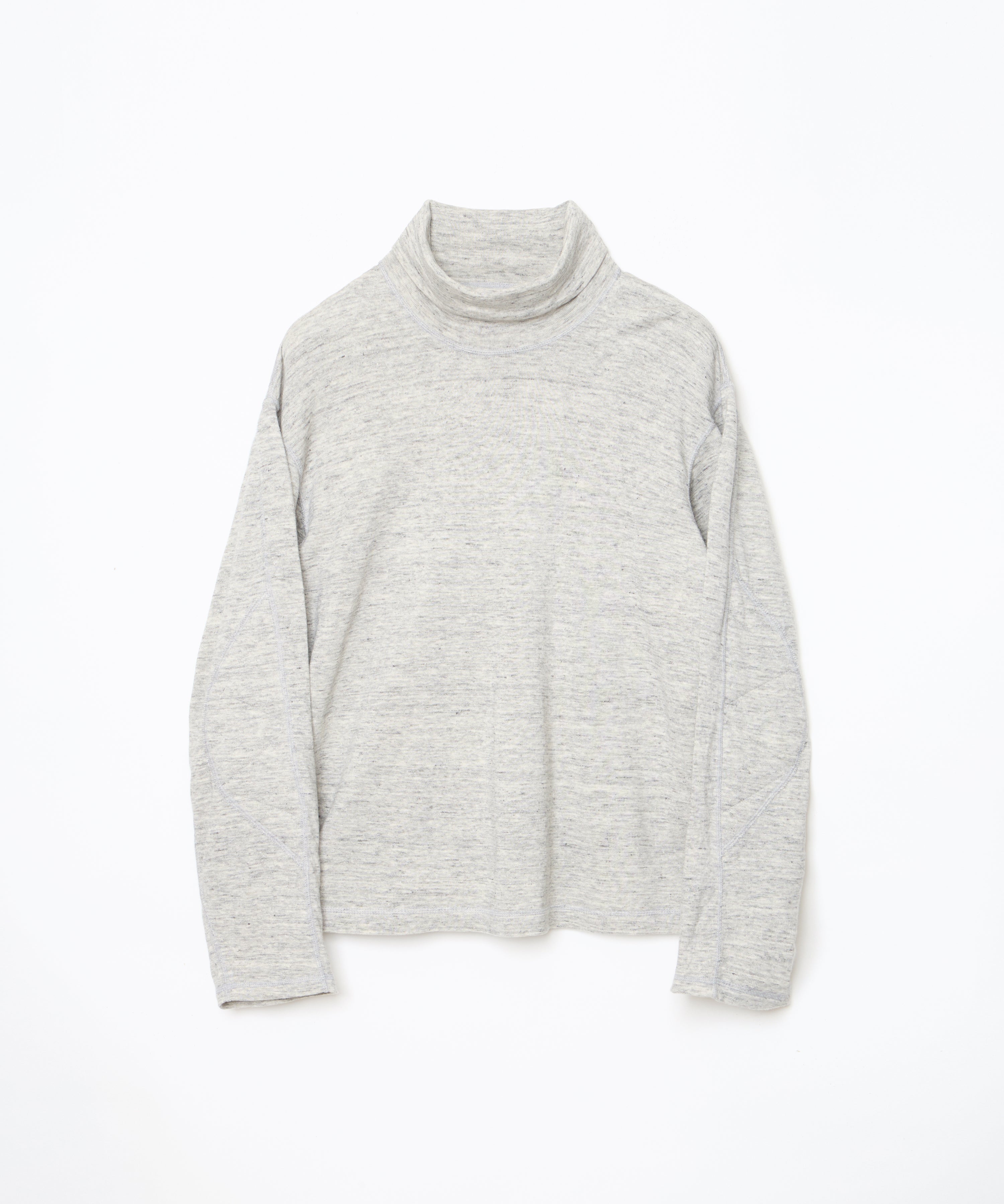 Turtleneck Long Sleeve Shirt (Top Grey)