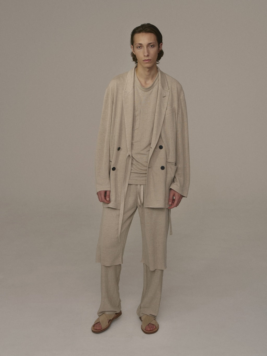 Right-pocketed Sleeveless (Sand Beige)