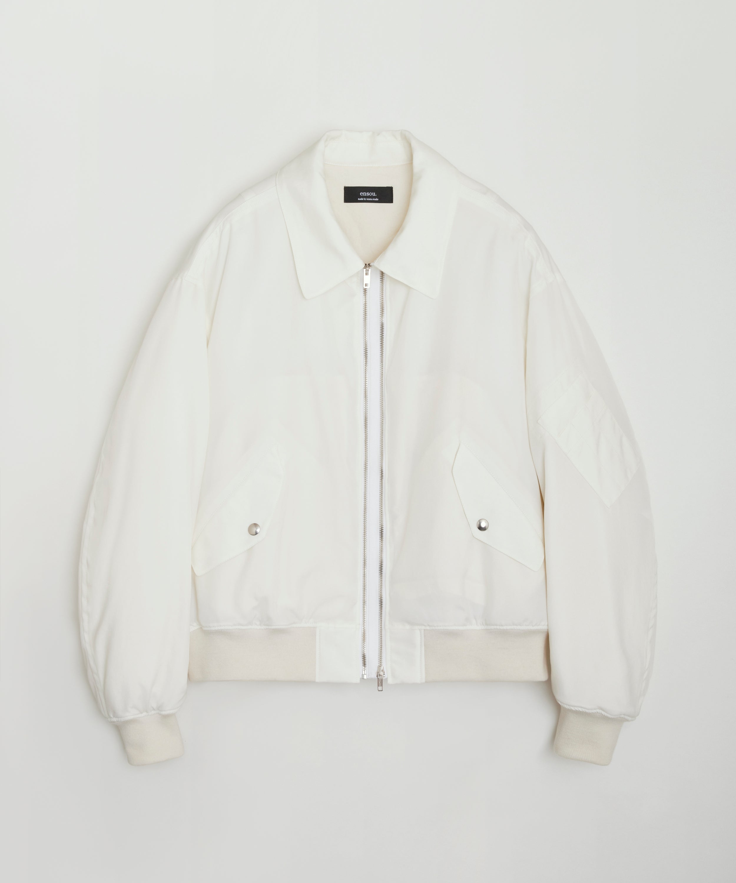 Two-lane Flight Jacket (White)