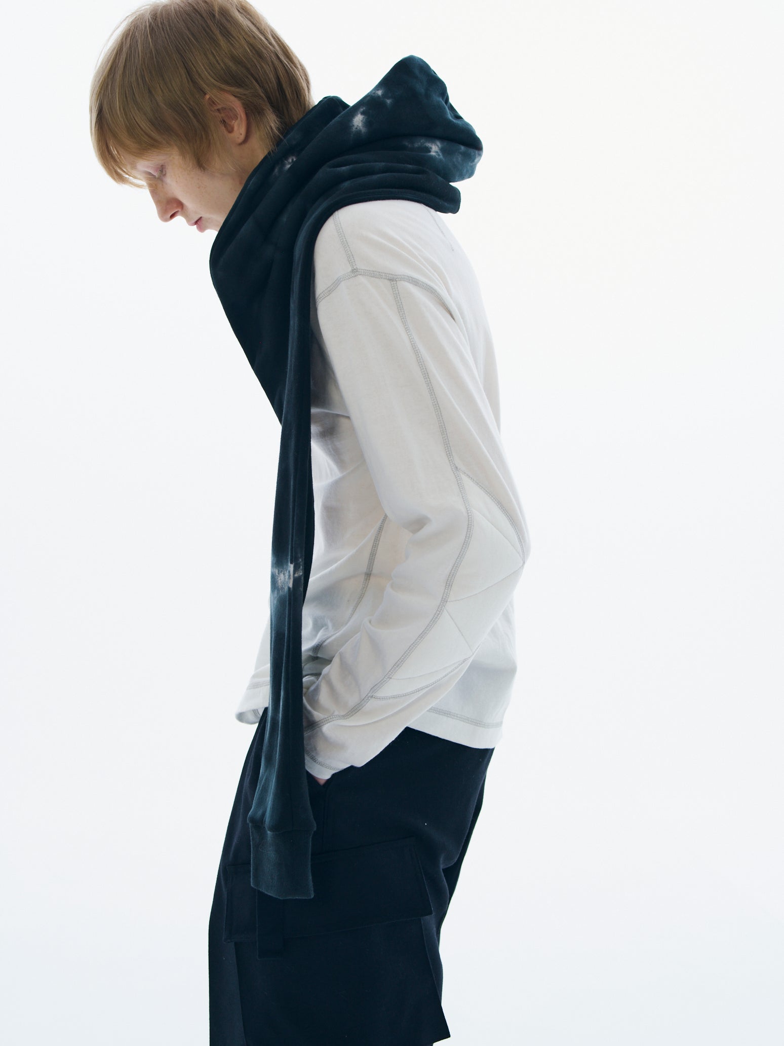 ensou. D-shaped long sleeve Tee (Black) / E11T007