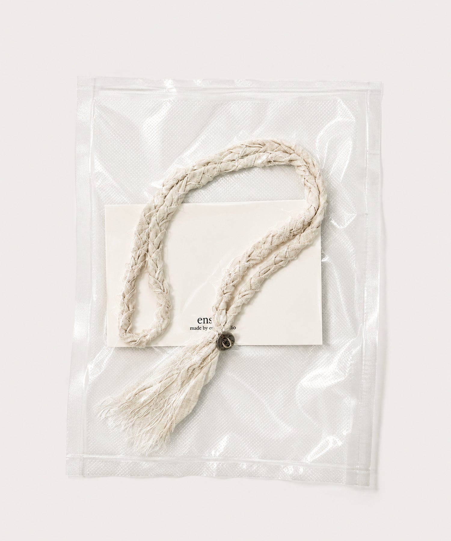 Braided Loop Tie (Stone White)