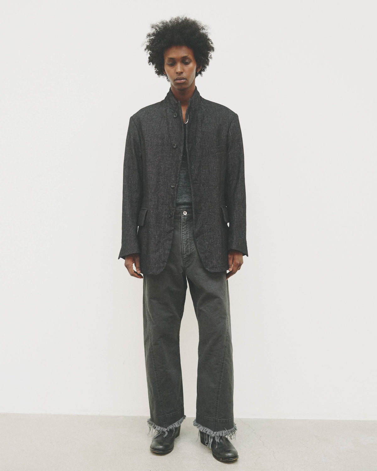 Peaked Doni's Blazer (Charcoal)