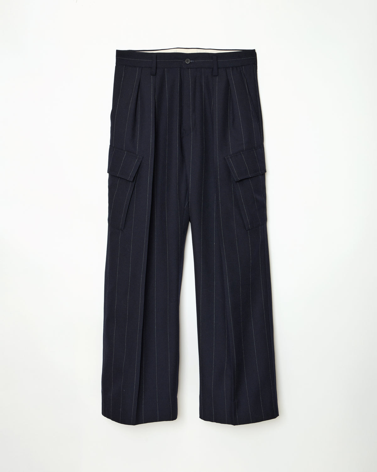 Cargo Trousers (Navy Stripe)