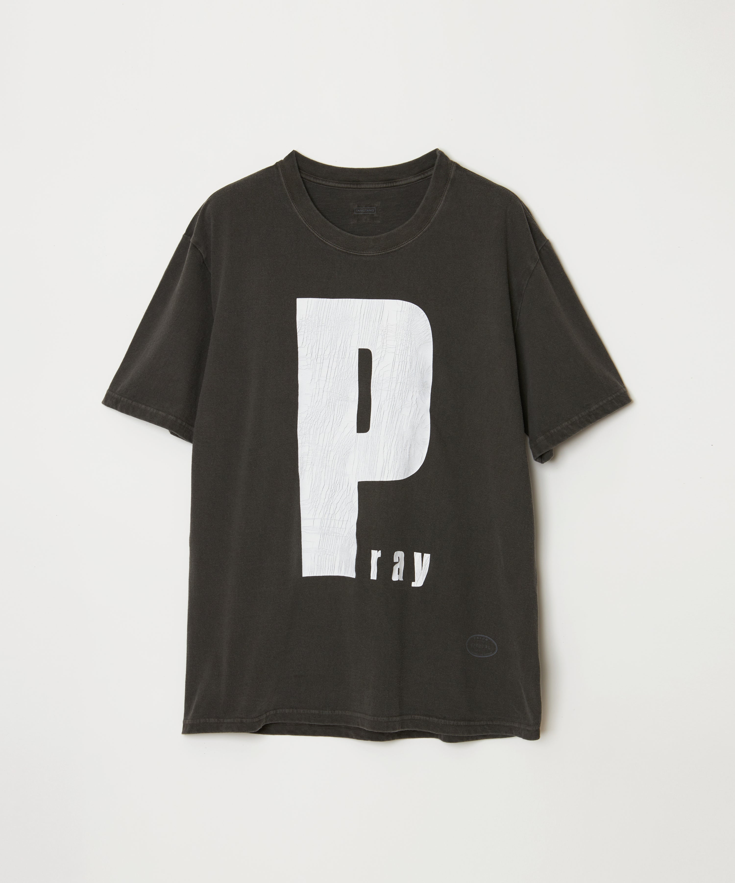 Cracked PRAY T-shirt 02 (Charcoal)