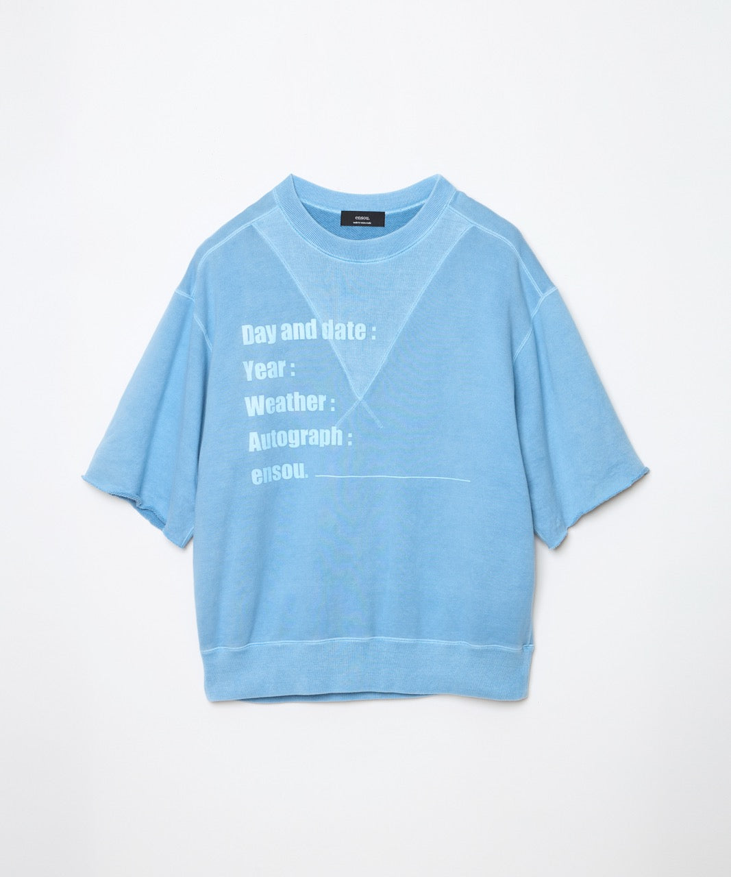 Cut-off Sweatshirt (Sax Blue)