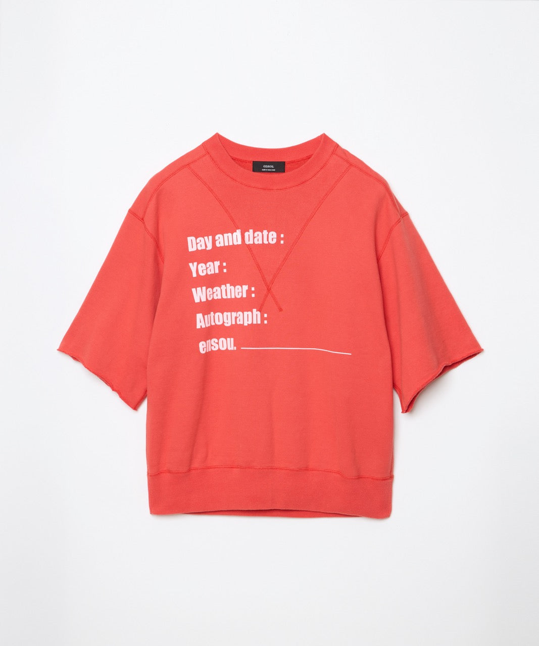 Cut-off Sweatshirt (Red)