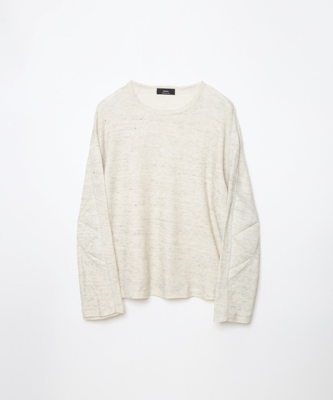 D-shaped Long Sleeve Tee (Oatmeal)