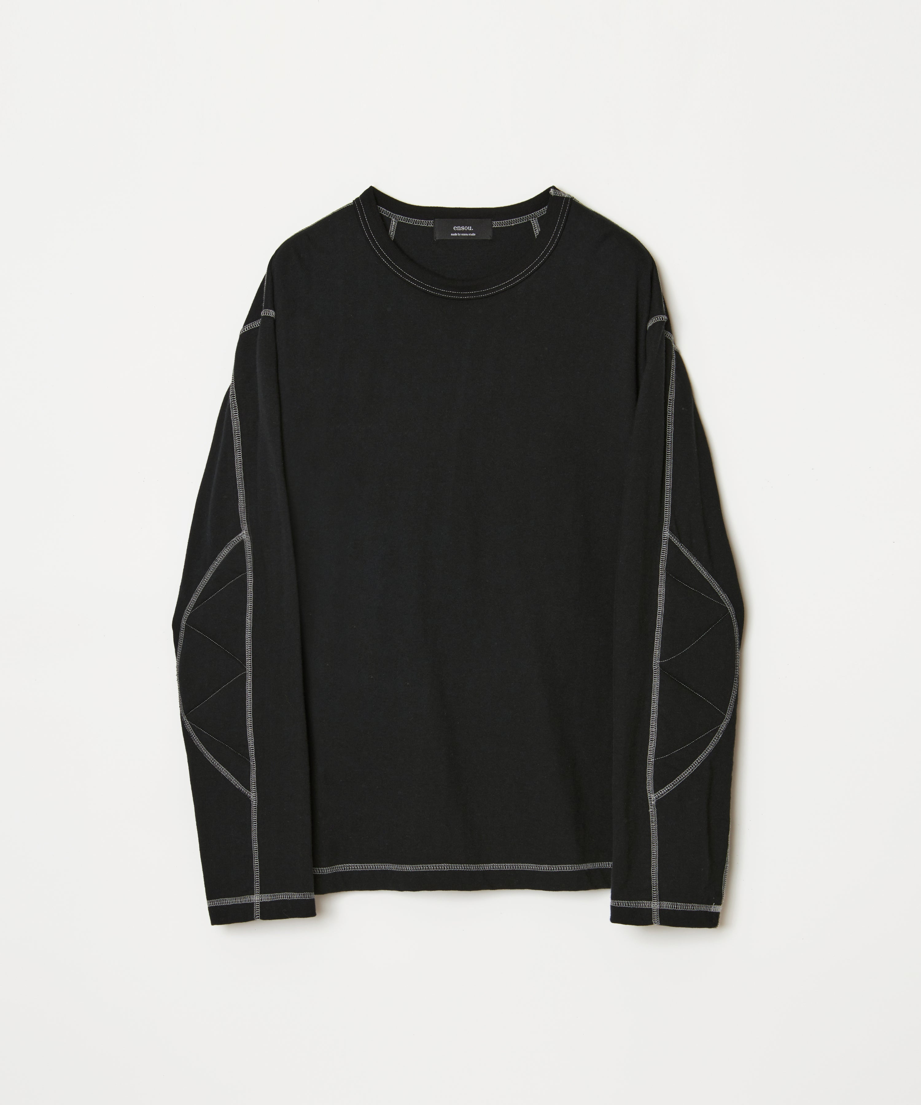 D-shaped long sleeve Tee (Black)