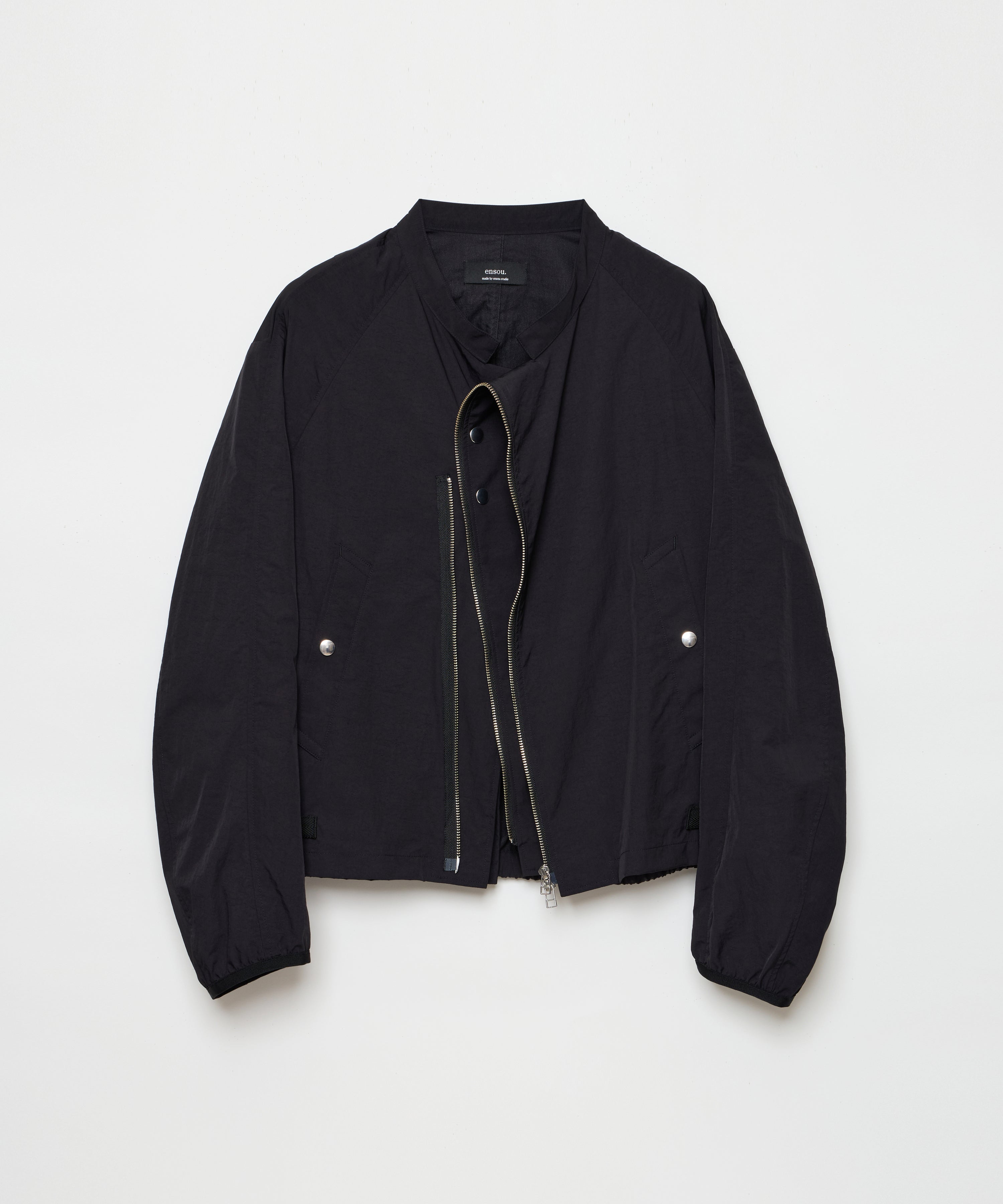 Long Zip Racing Jacket (Black)