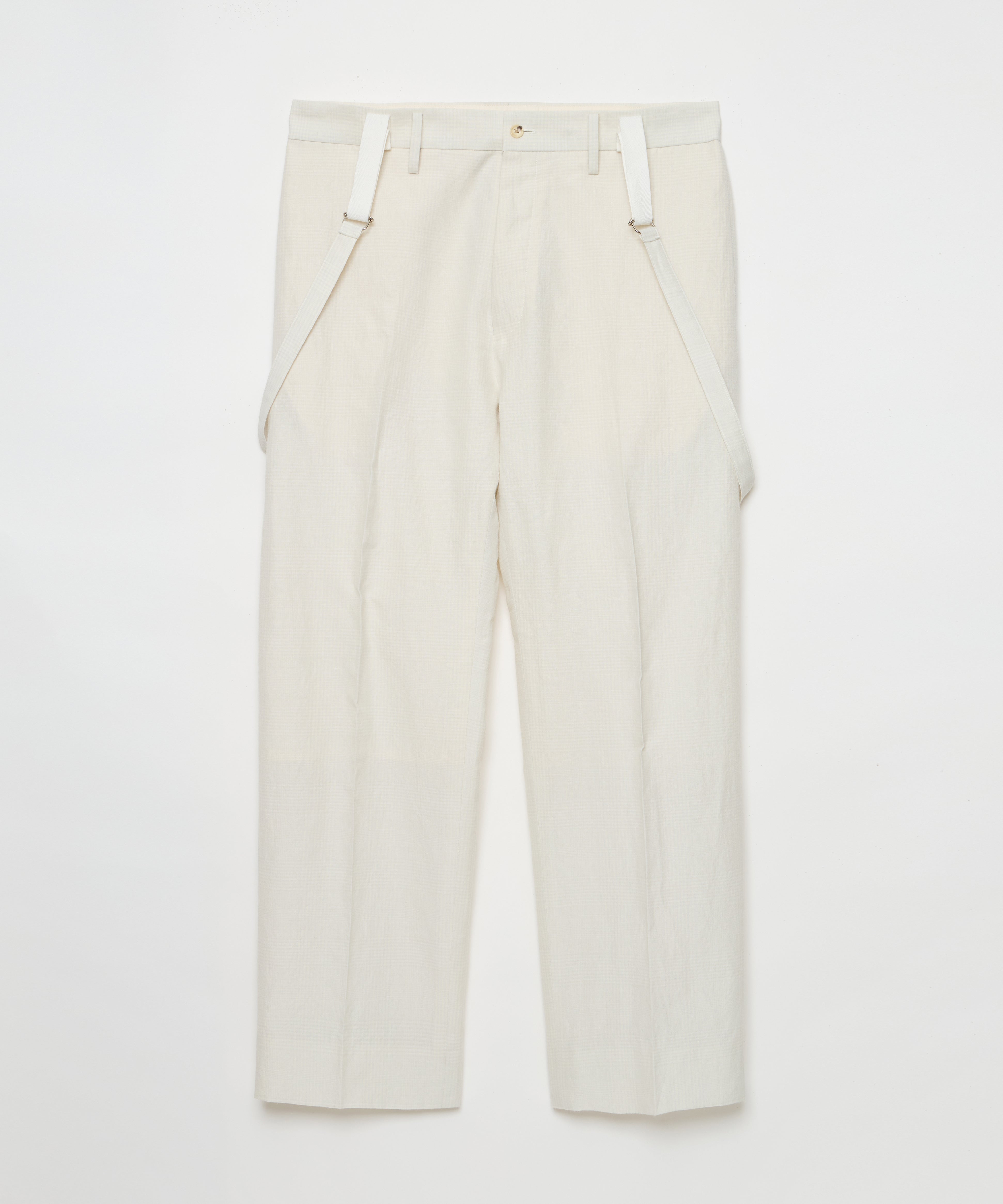 ESMOK suspender elegant pants パンツ ホワイト ESMOK suspender elegant pants パンツ ホワイト