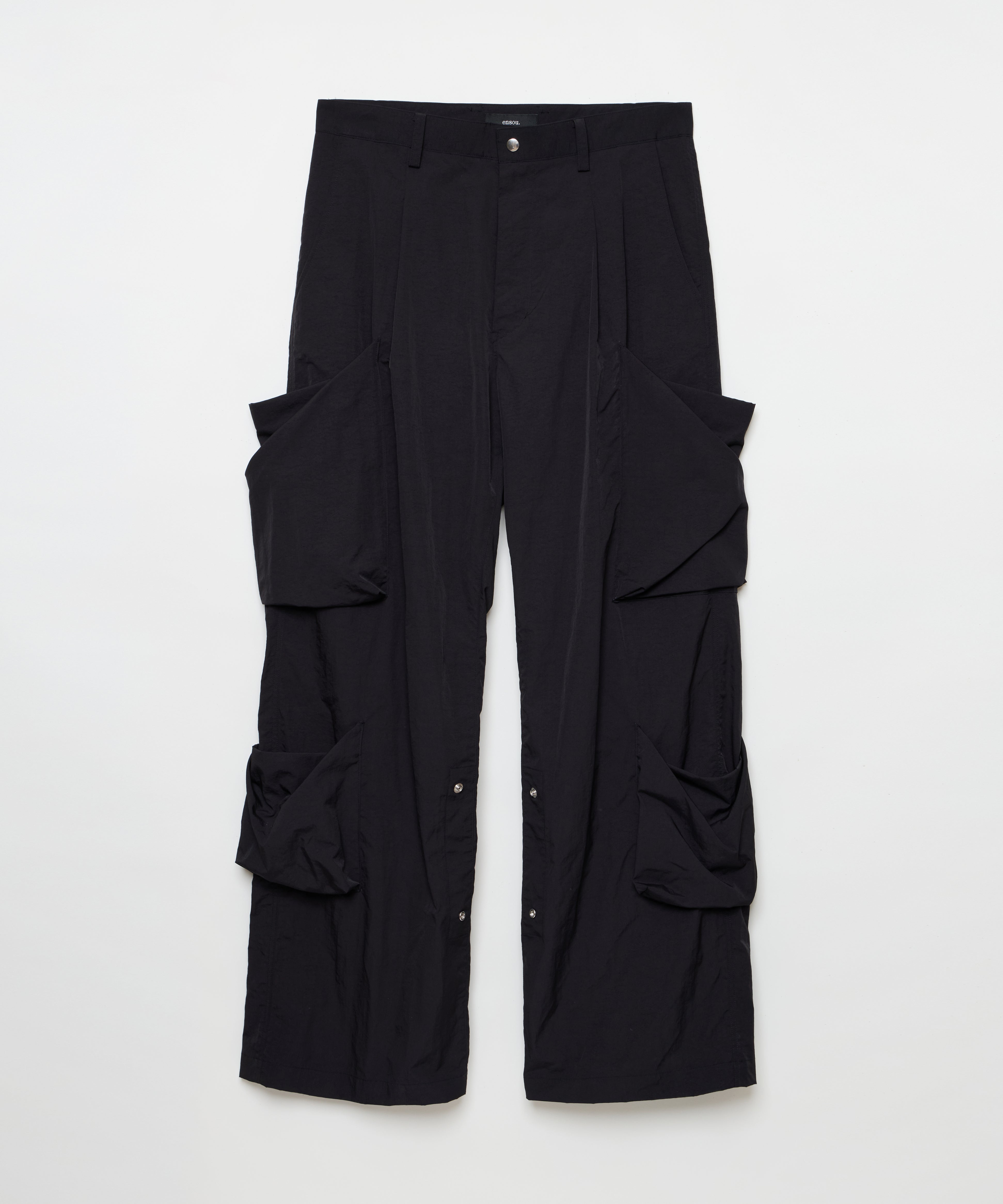 M*O様 ensou Draped pocket Pants エンソウ パンツ ensou. Draped-pocket Pants (Black) / E12P006