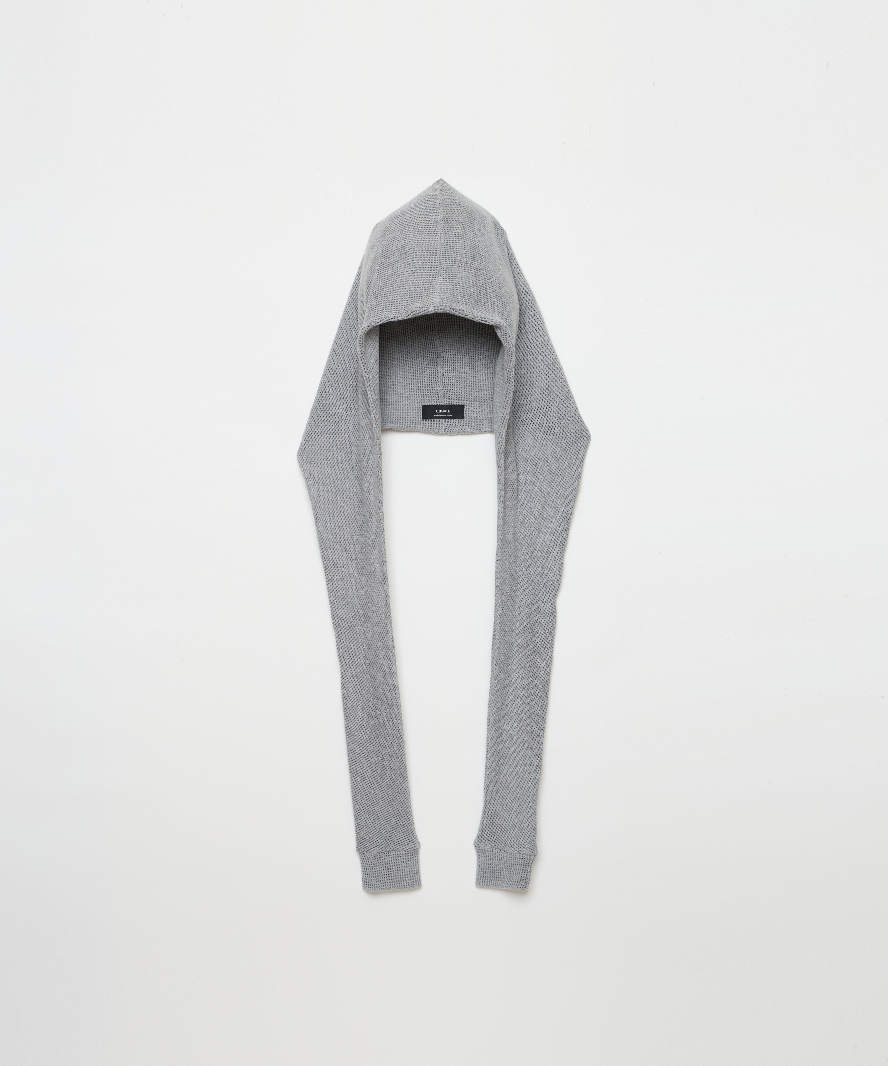 Mesh Hooded Muffler (Top Grey)