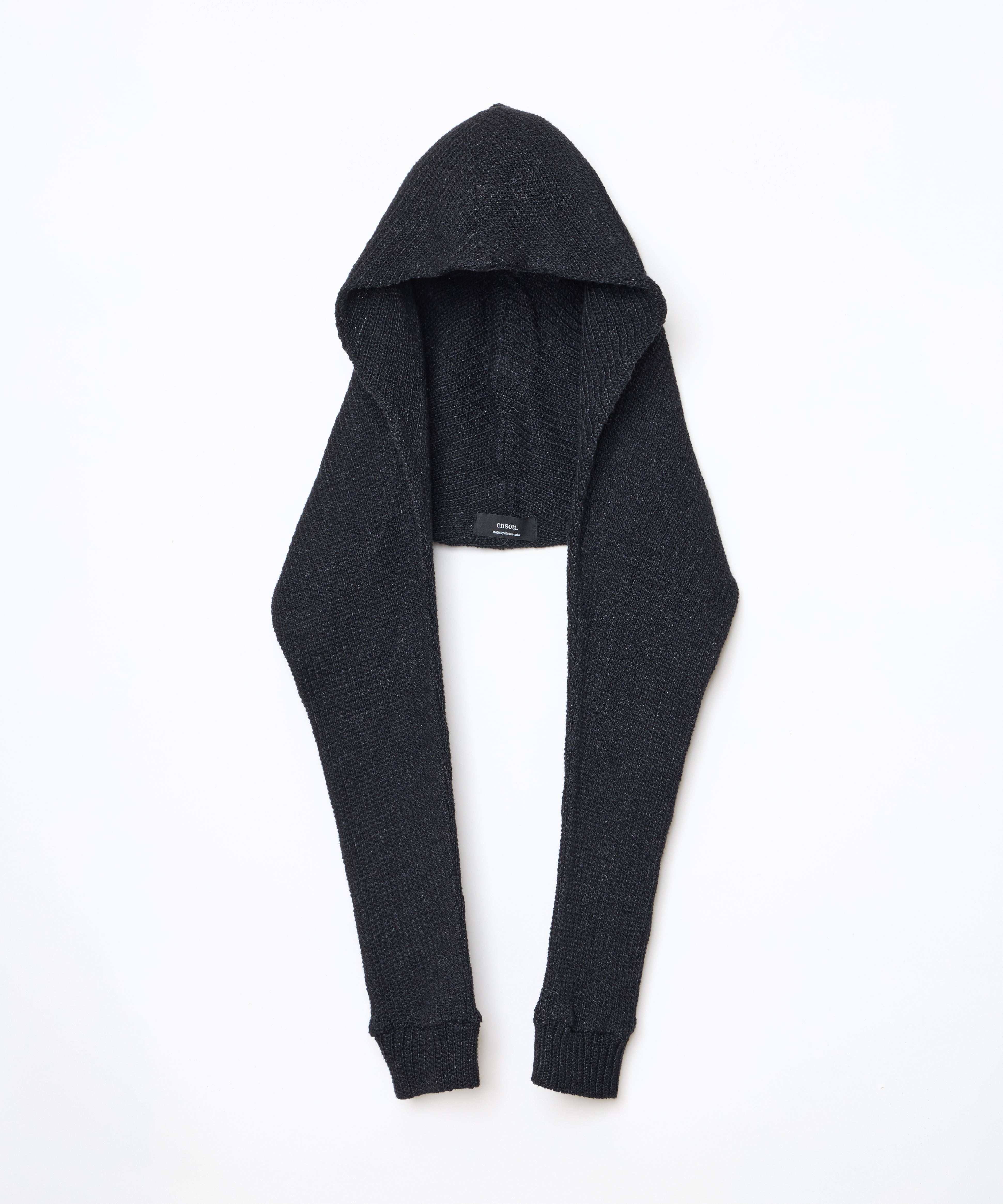 小物 THE EDOONI hoodie muffler BLACK 小物 THE EDOONI hoodie muffler BLACK THE EDOONI hoodie
