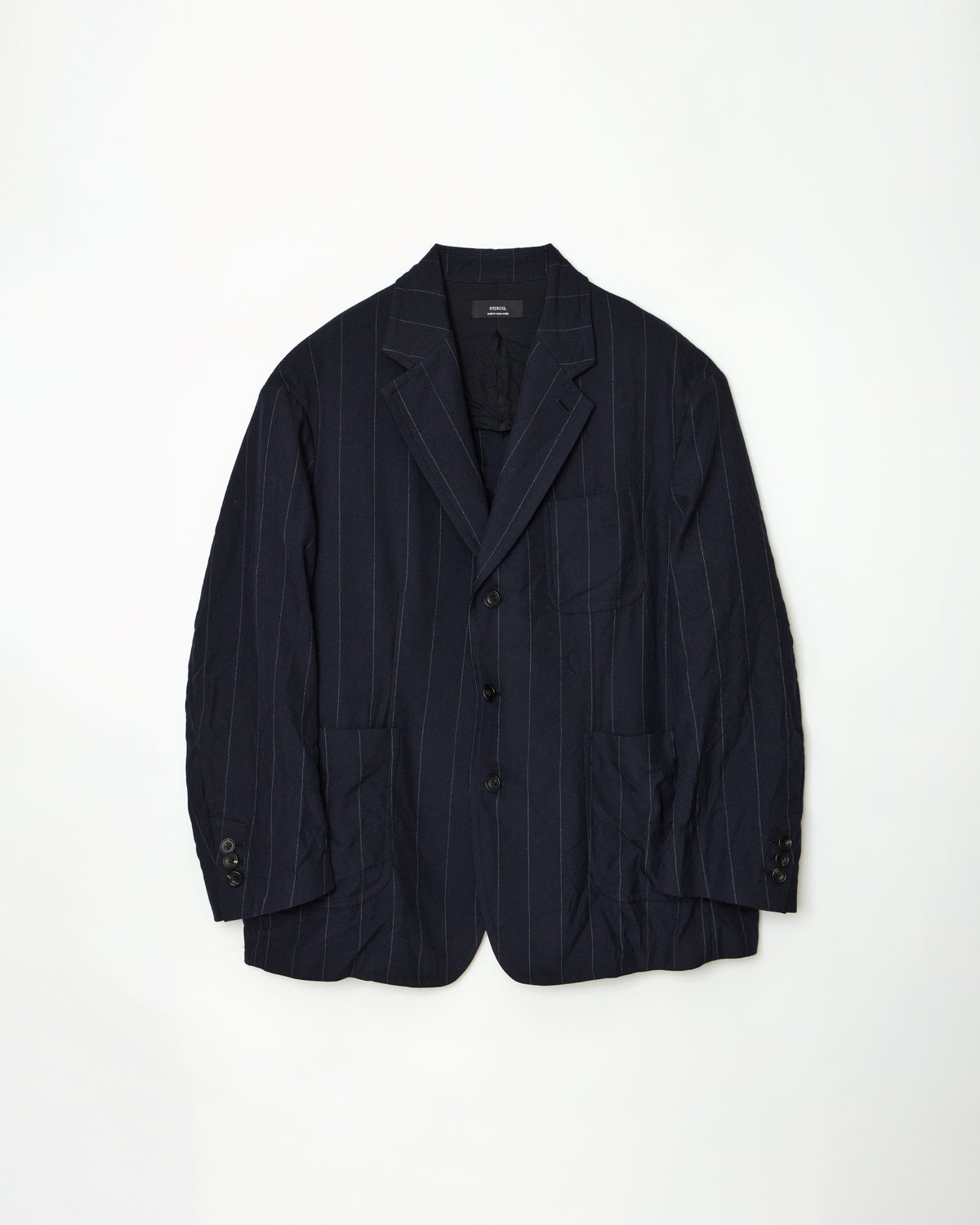 Hypersized Blazer (Navy Stripe)