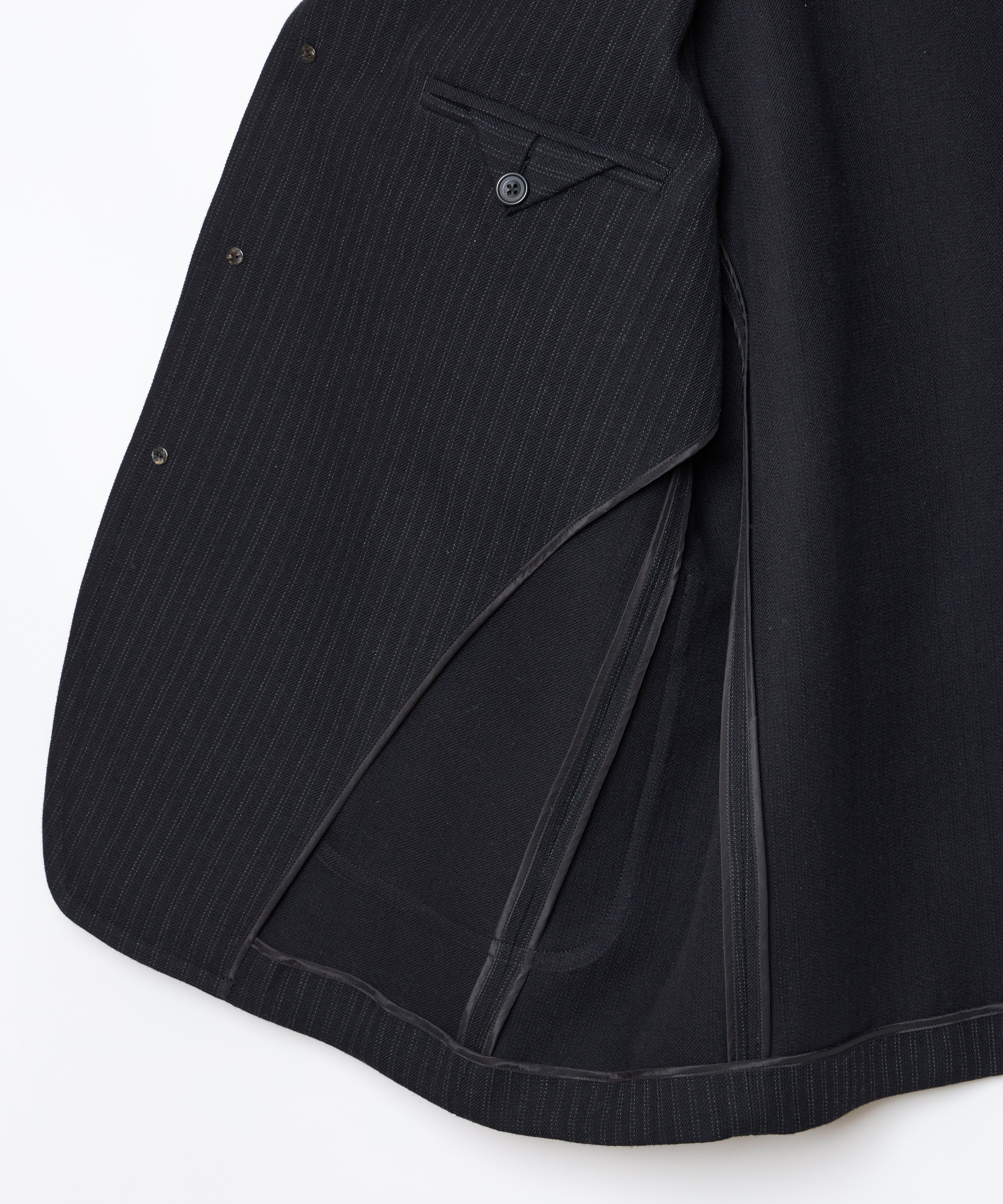 ensou. Hypersized Blazer (Black Stripe) / E13J005