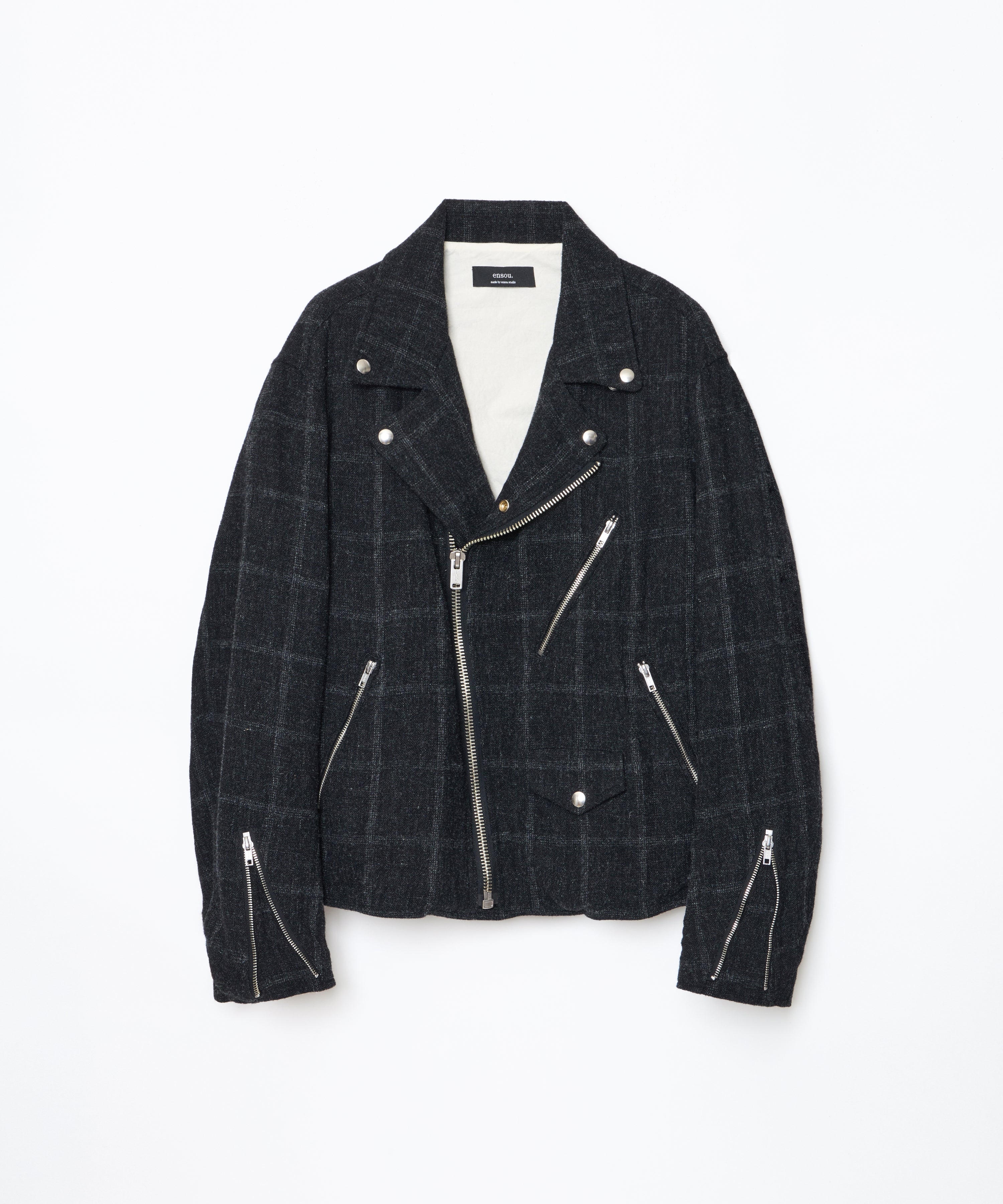Motorcycle Jacket (Black Check)