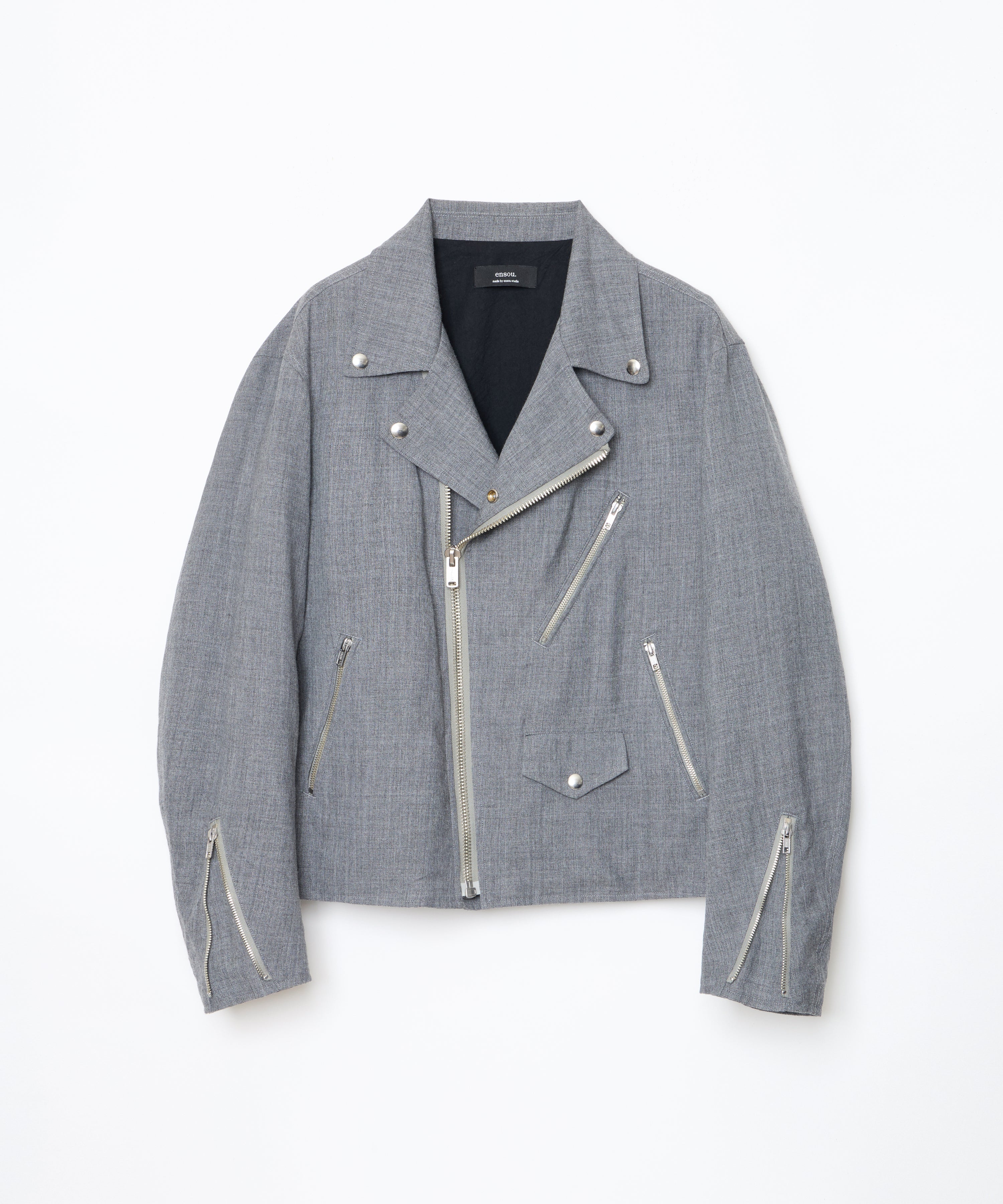Motorcycle Jacket (Top Grey)