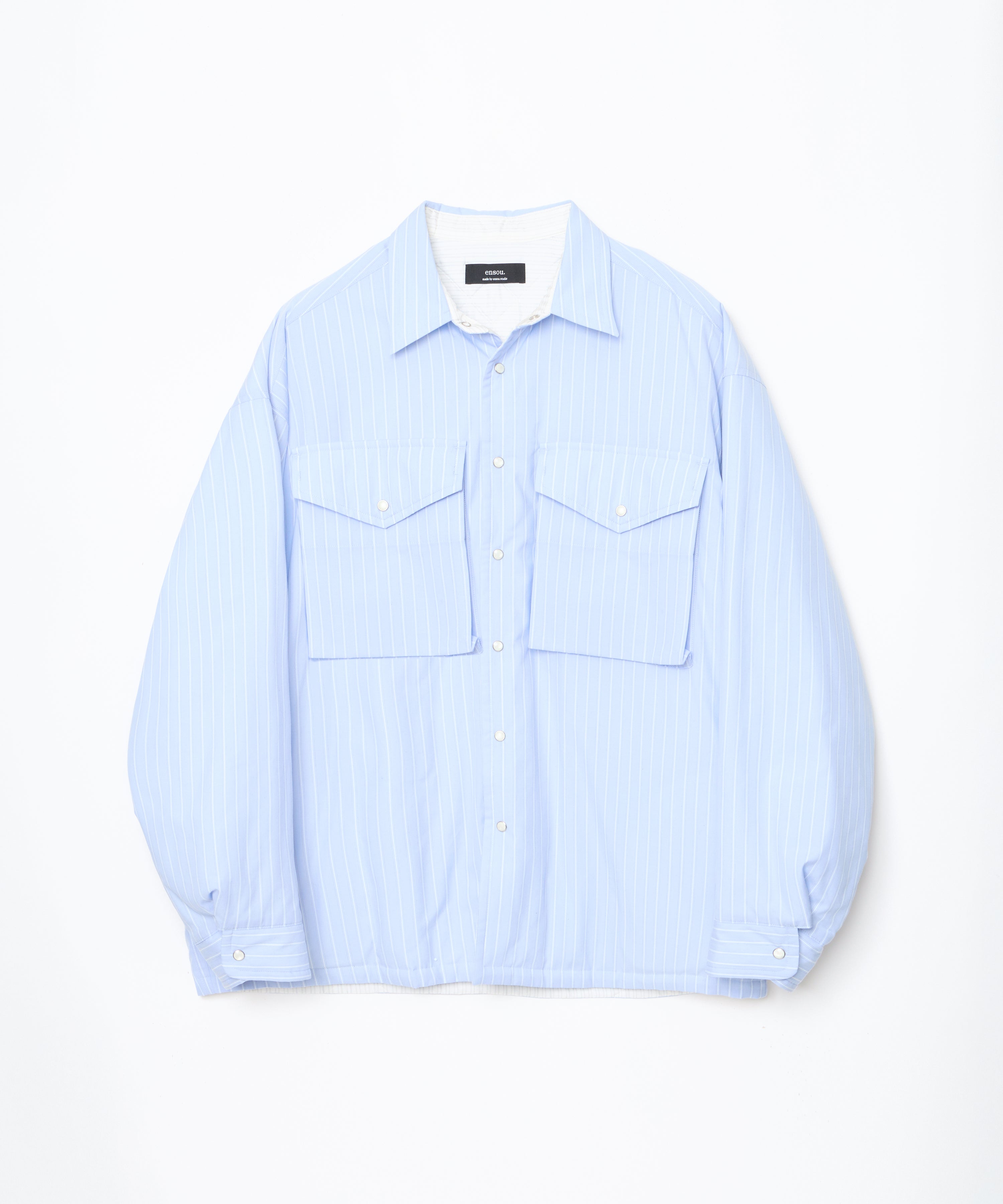 Padded Shirt (Blue Stripe)
