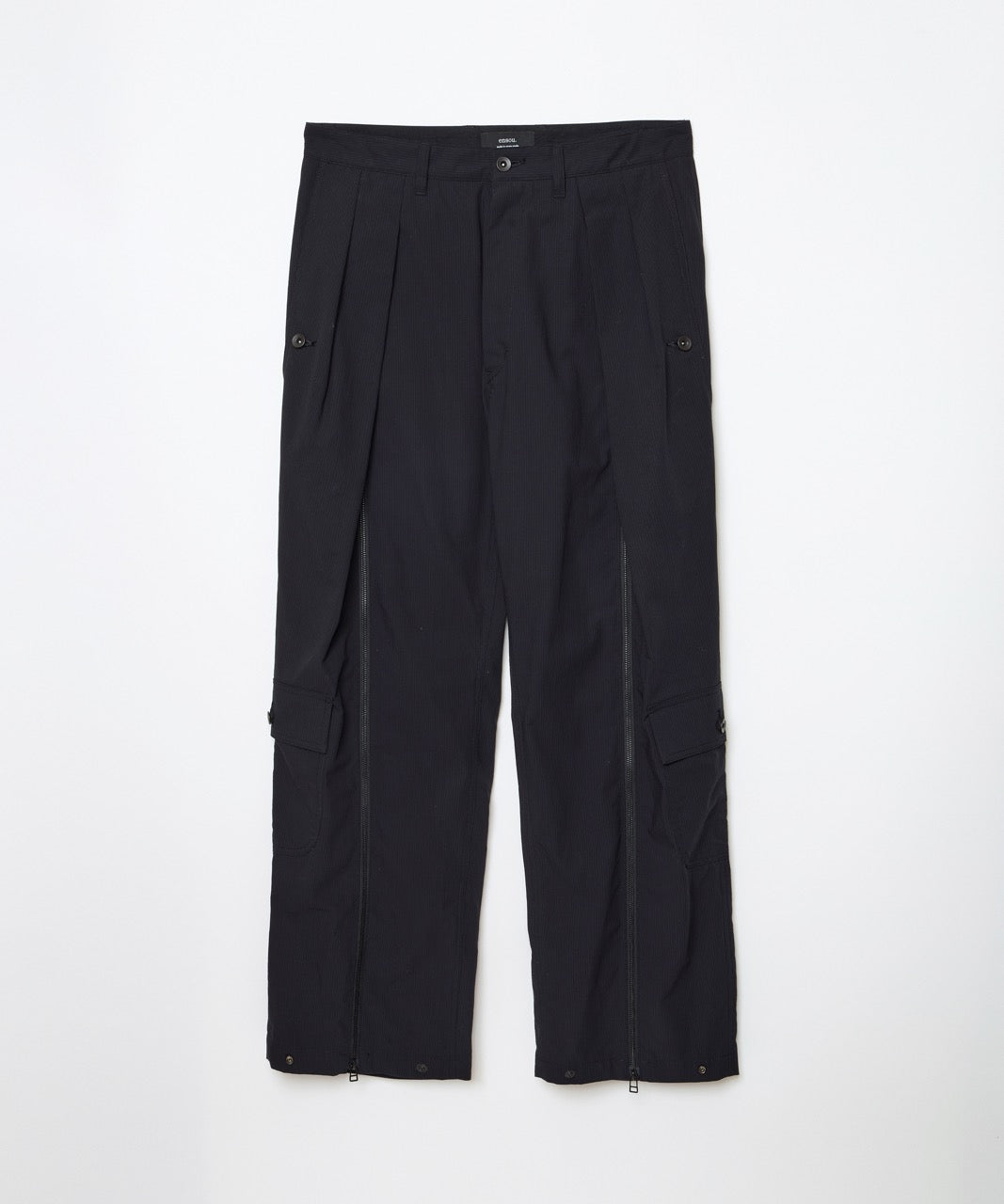 ensou. Parachute Pants (Black Stripe) / E14P006