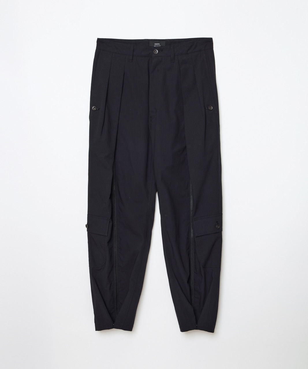 ensou. Parachute Pants (Black Stripe) / E14P006