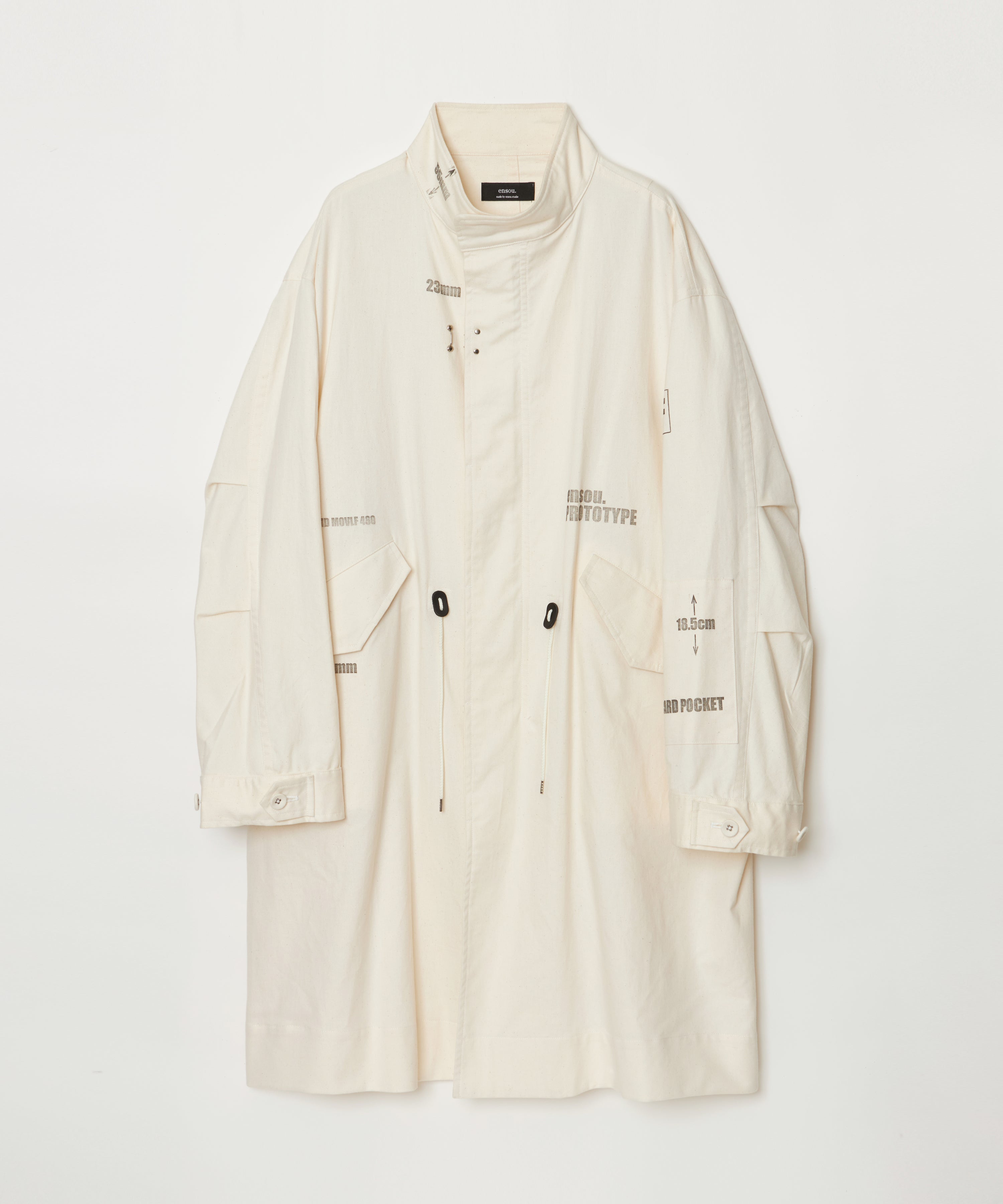 Prototype Stand Collar Coat (Ivory)