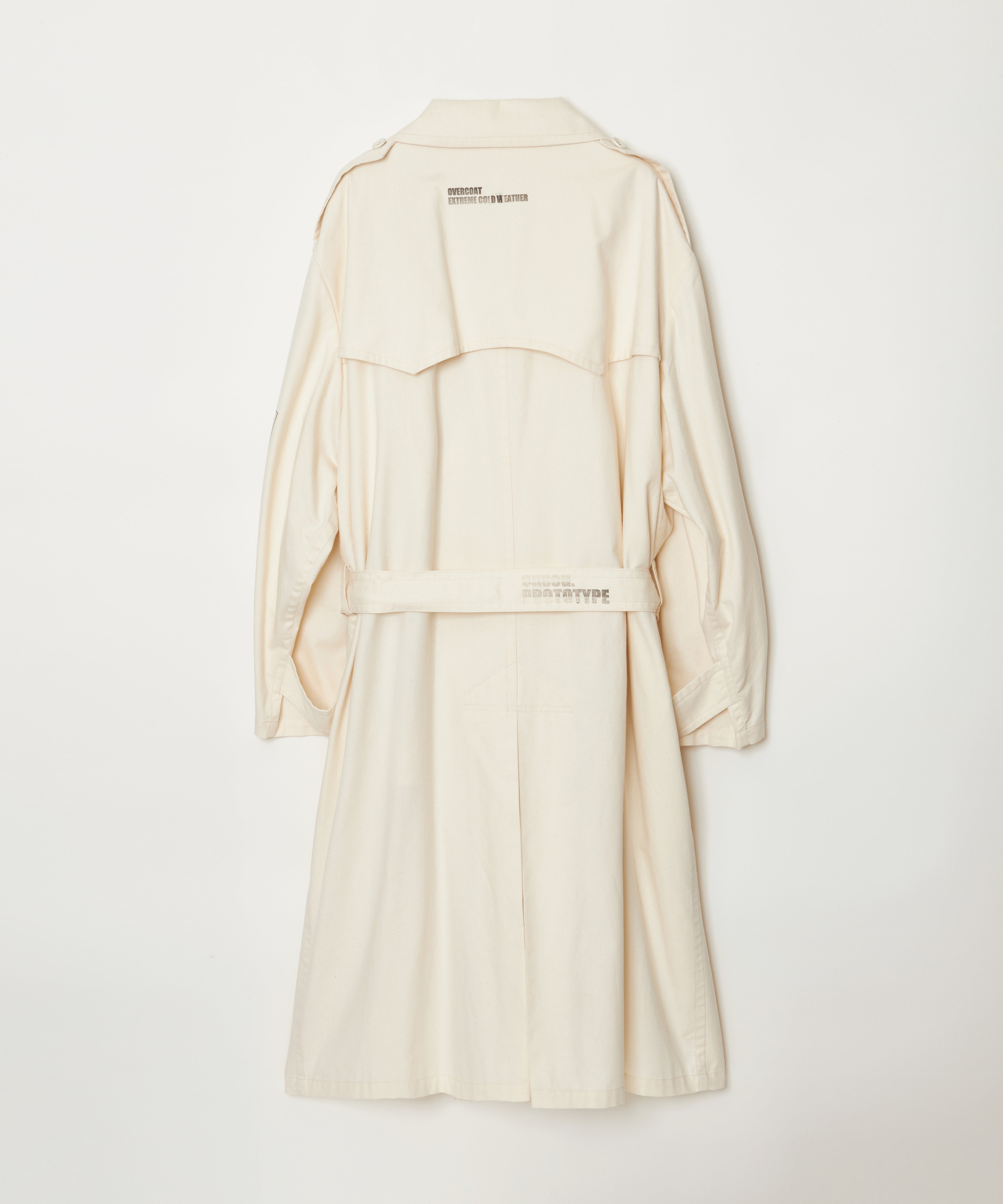 ensou. Prototype Trench Coat (Ivory) / E11C001