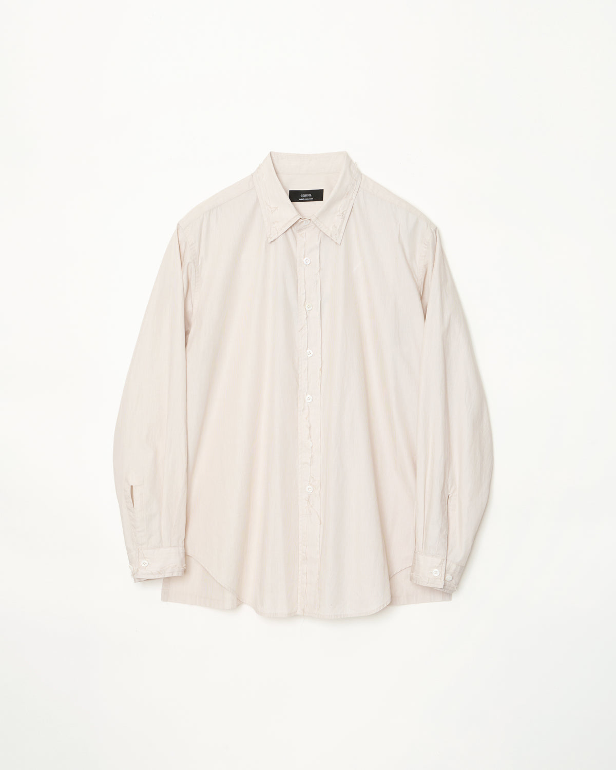 Rough Cut Shirt (Beige Stripe)