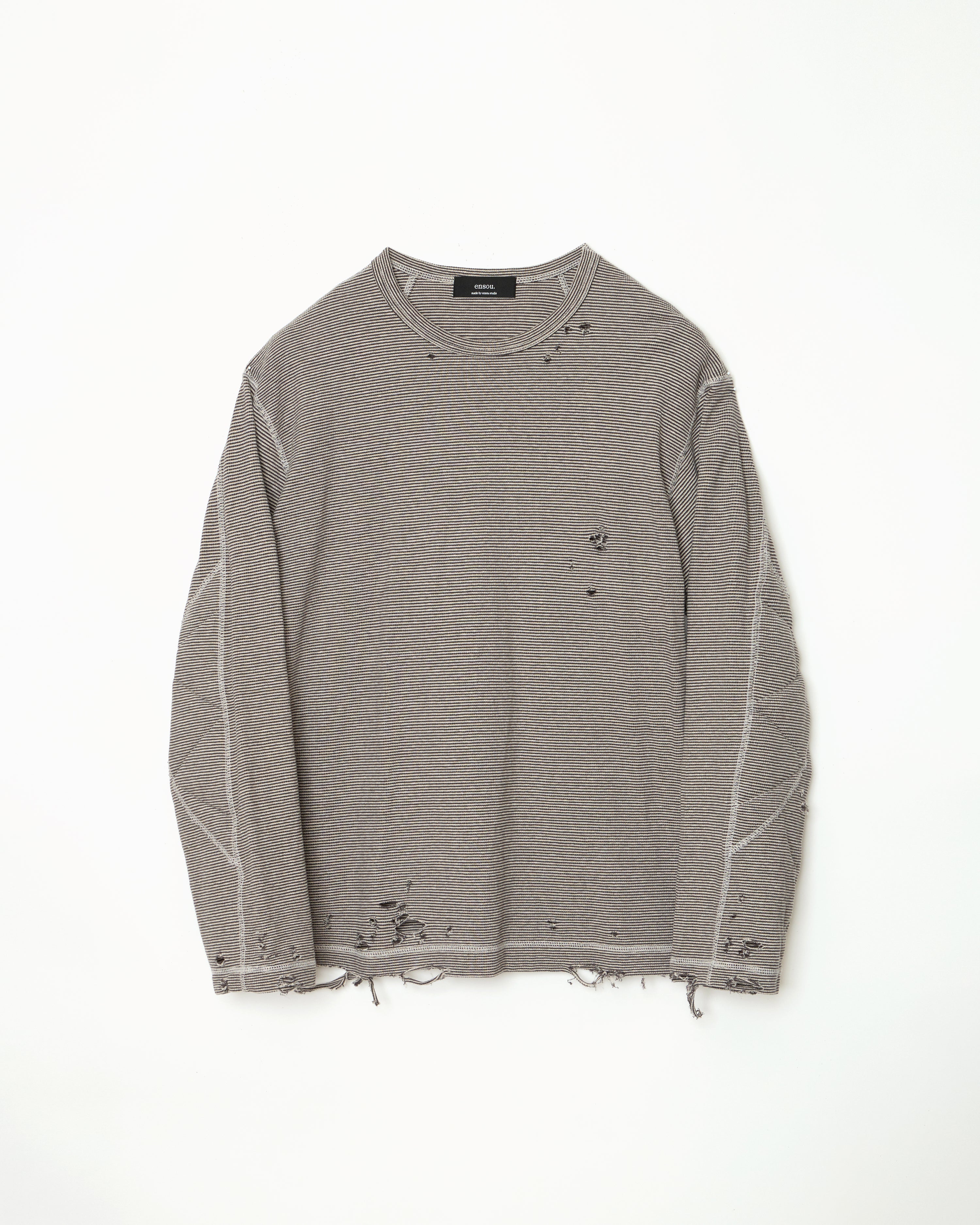 Scar Tissue Long Sleeve Tee (Charcoal Stripe)