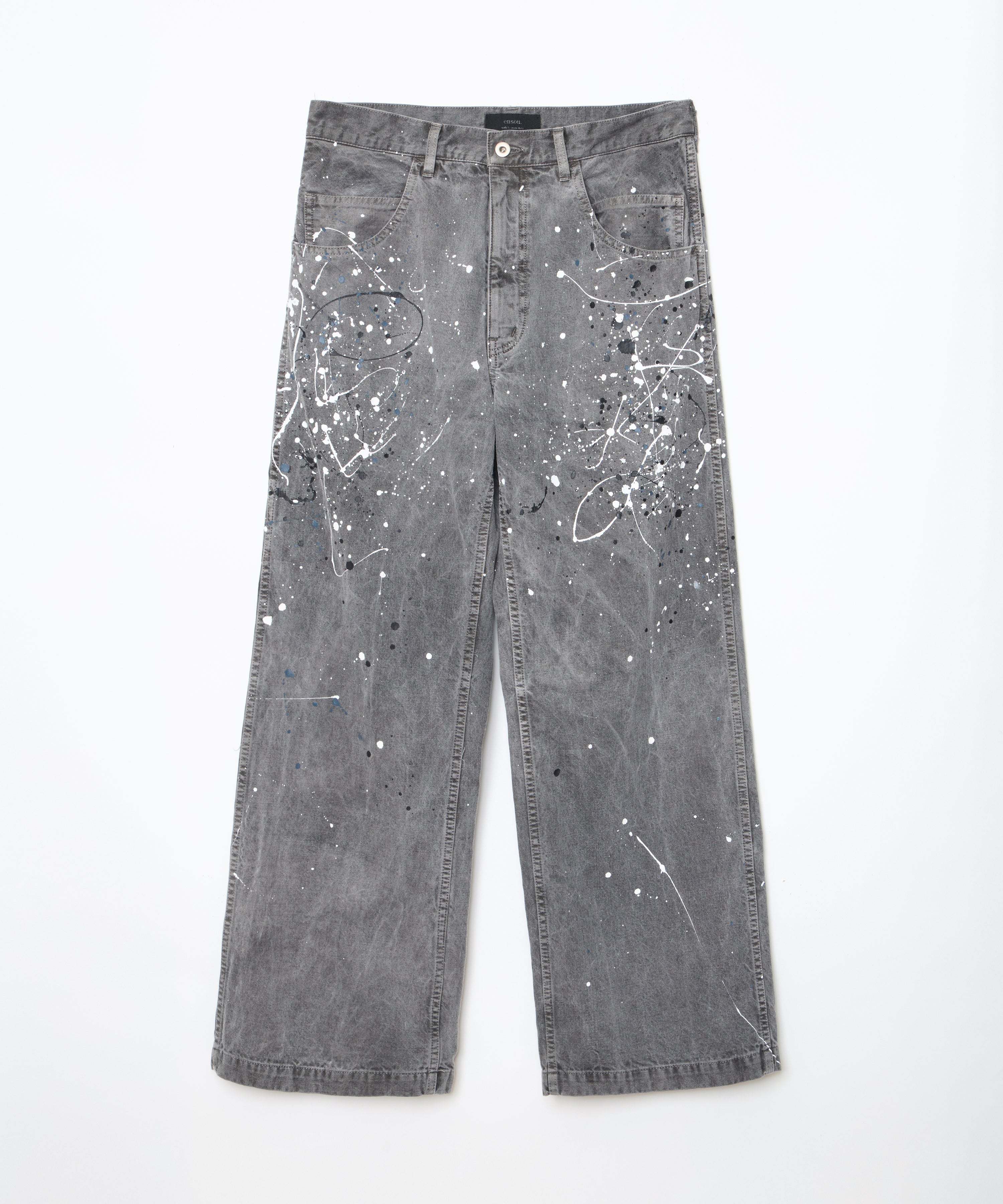 Splash Painter Jeans (Sumi-dyed Grey)