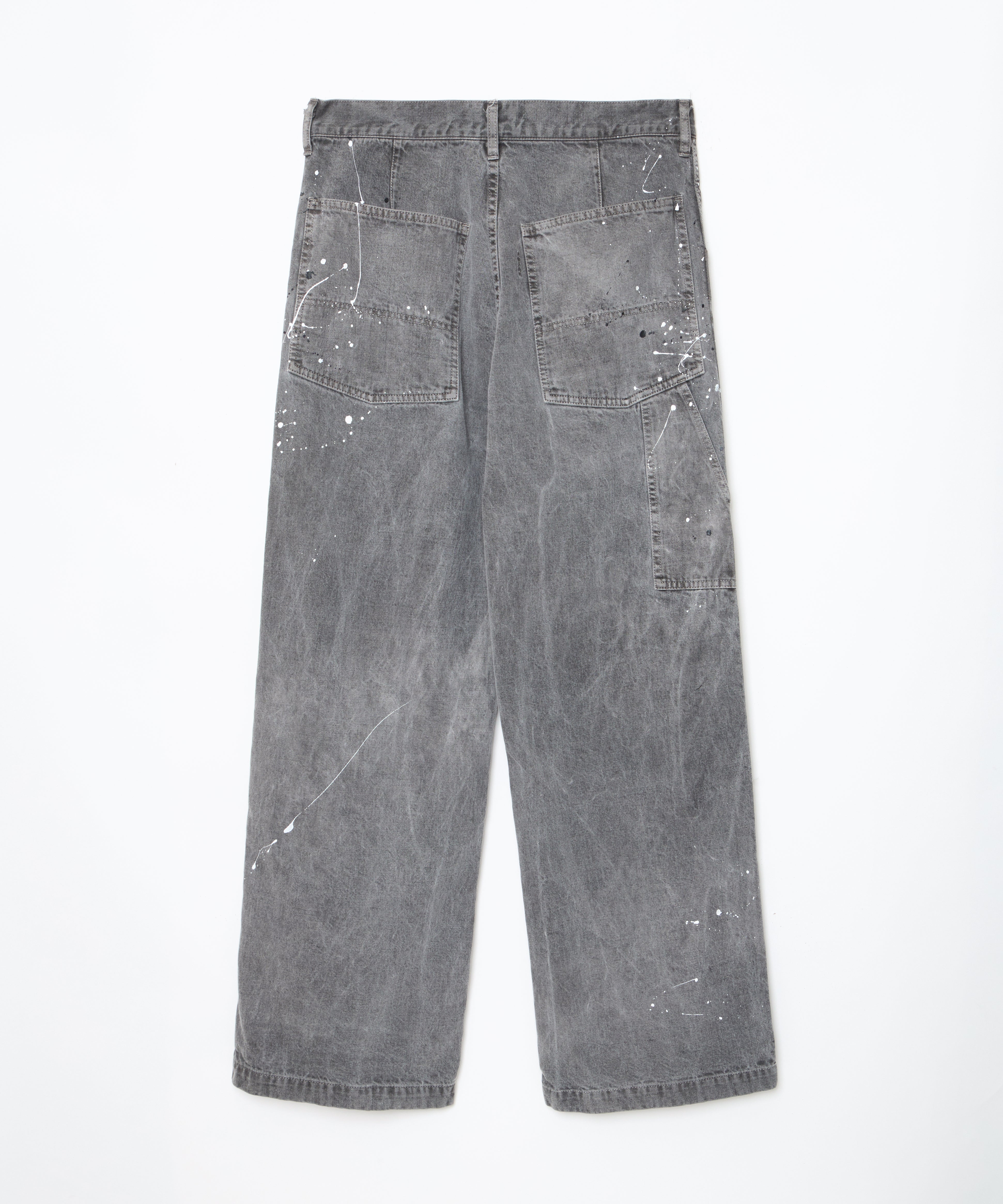 ensou. Splash Painter Jeans (Sumi-dyed Grey) / E13P010