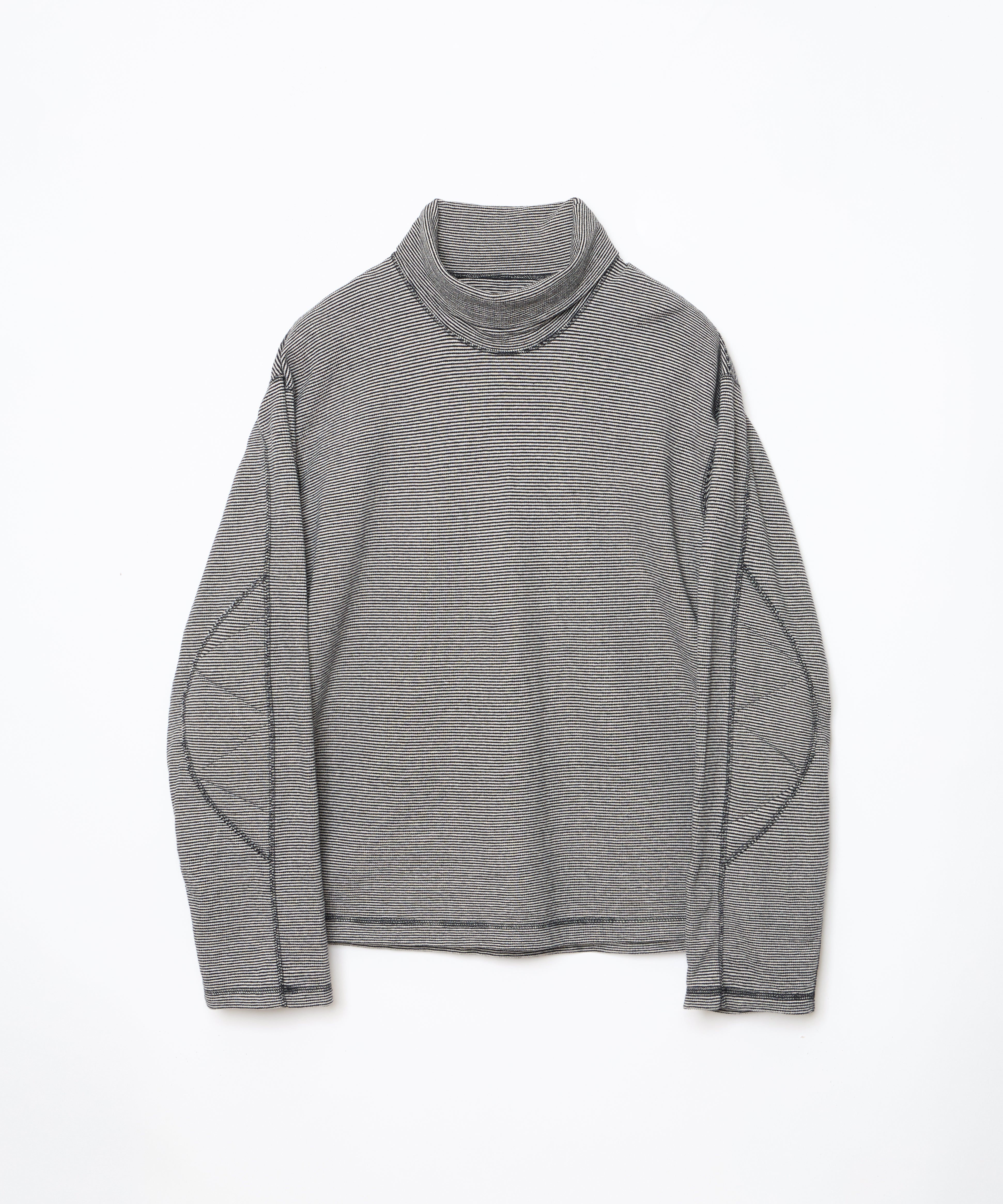 ensou. D-shaped Long Sleeve Tee (Stripe) / E12T004