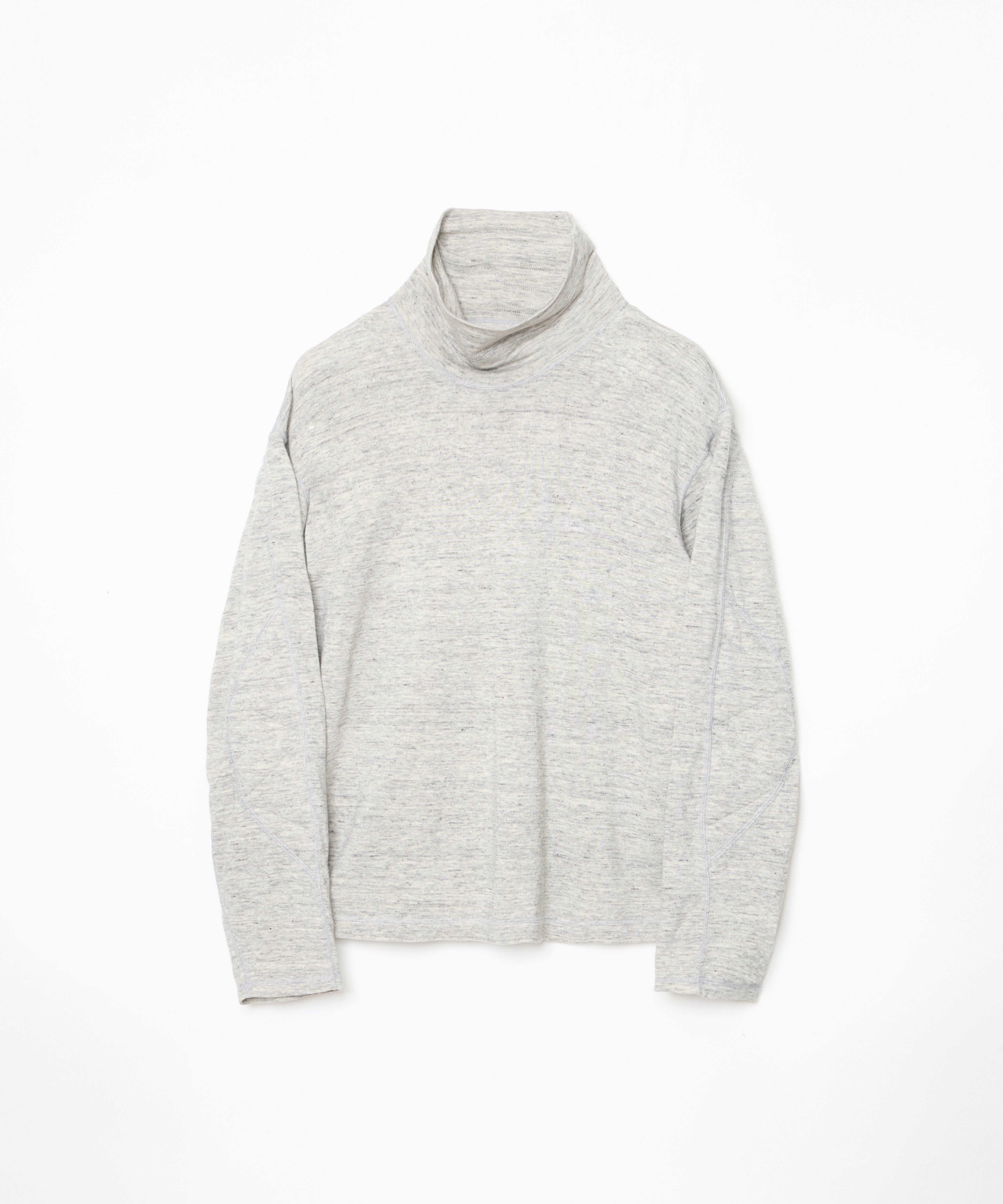 ensou. Turtleneck Long Sleeve Shirt (Top Grey) / E13T001