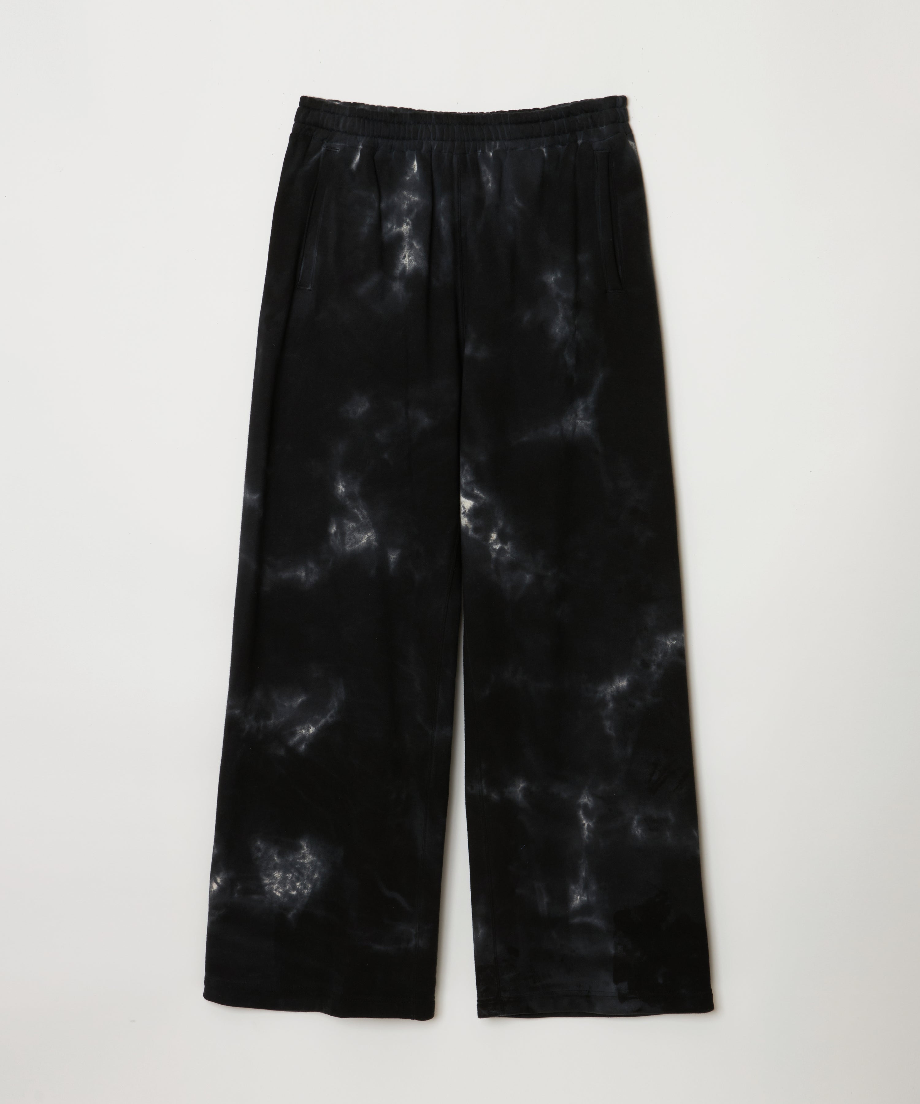 Tye-dye Wide Sweatpants (Black)