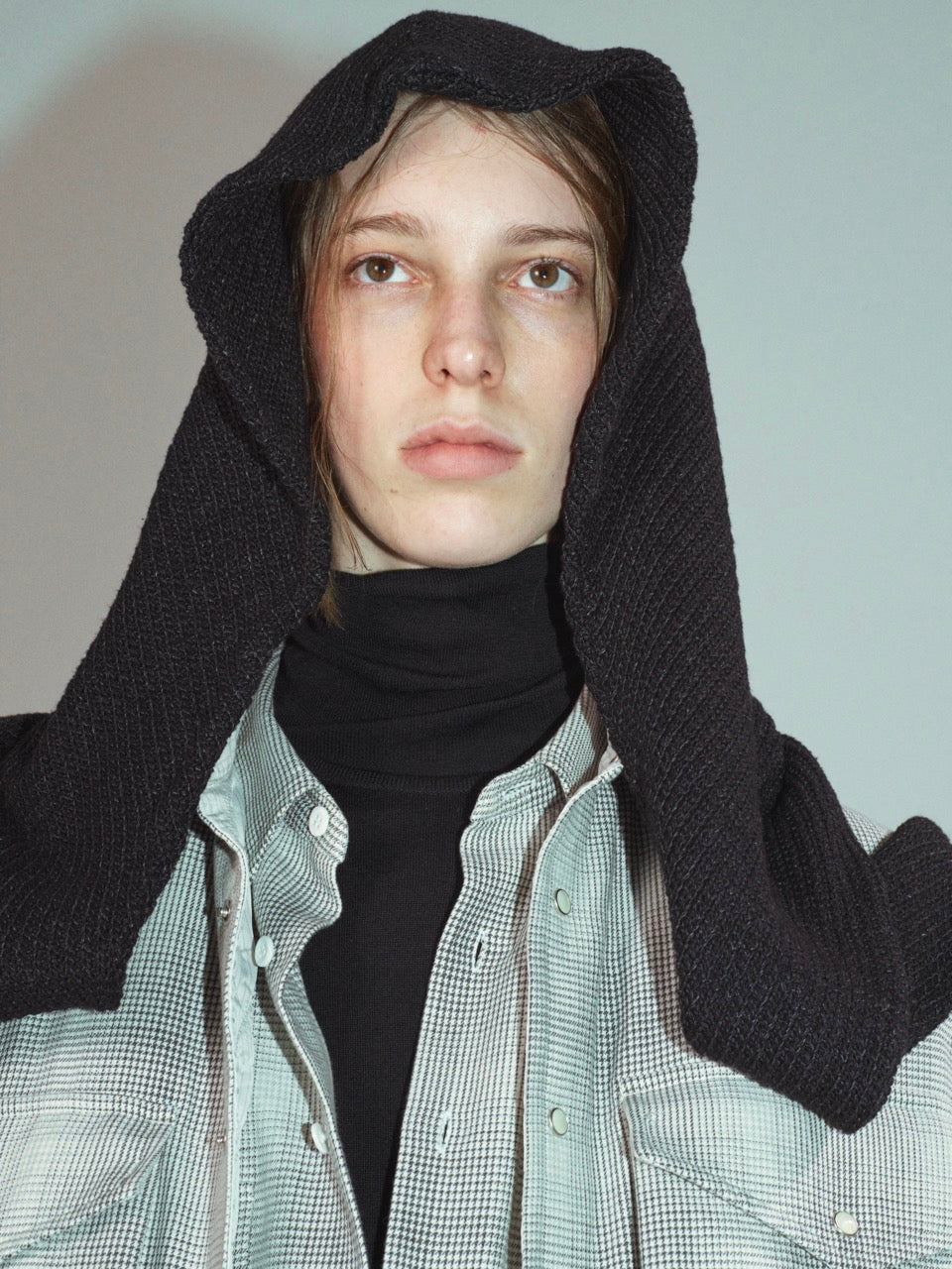 Hooded Muffler (Black)