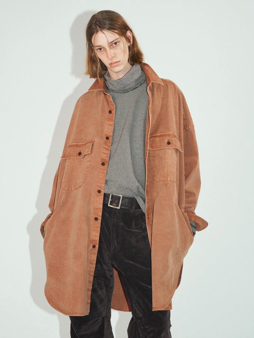 ensou. Derby Pants (Sumi-dyed Black) / E13P006